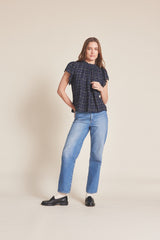 Carla Blouse Coachman Plaid
