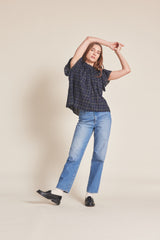 Carla Blouse Coachman Plaid