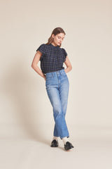 Carla Blouse Coachman Plaid