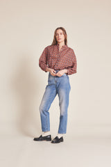 Lilly Blouse Cardinal Ditsy