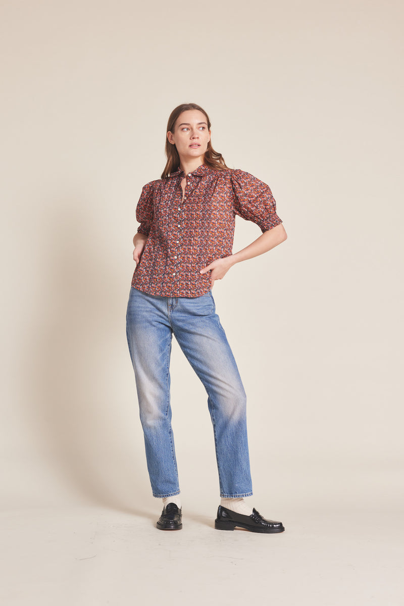 Gemma Blouse Cardinal Ditsy