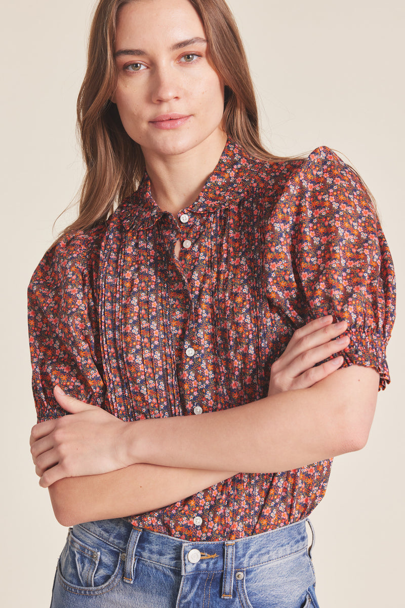 Gemma Blouse Cardinal Ditsy