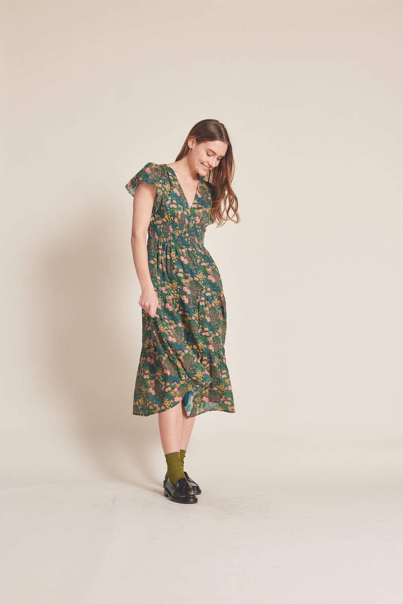 Kendall Dress Woodbine Cluster
