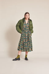 Sylvie Dress Woodbine Cluster