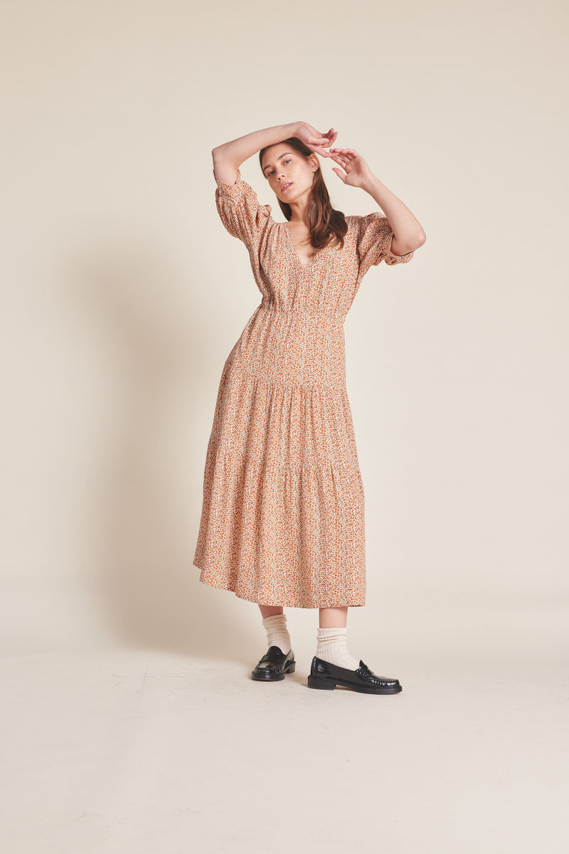 Arden Dress Bellflower Ditsy