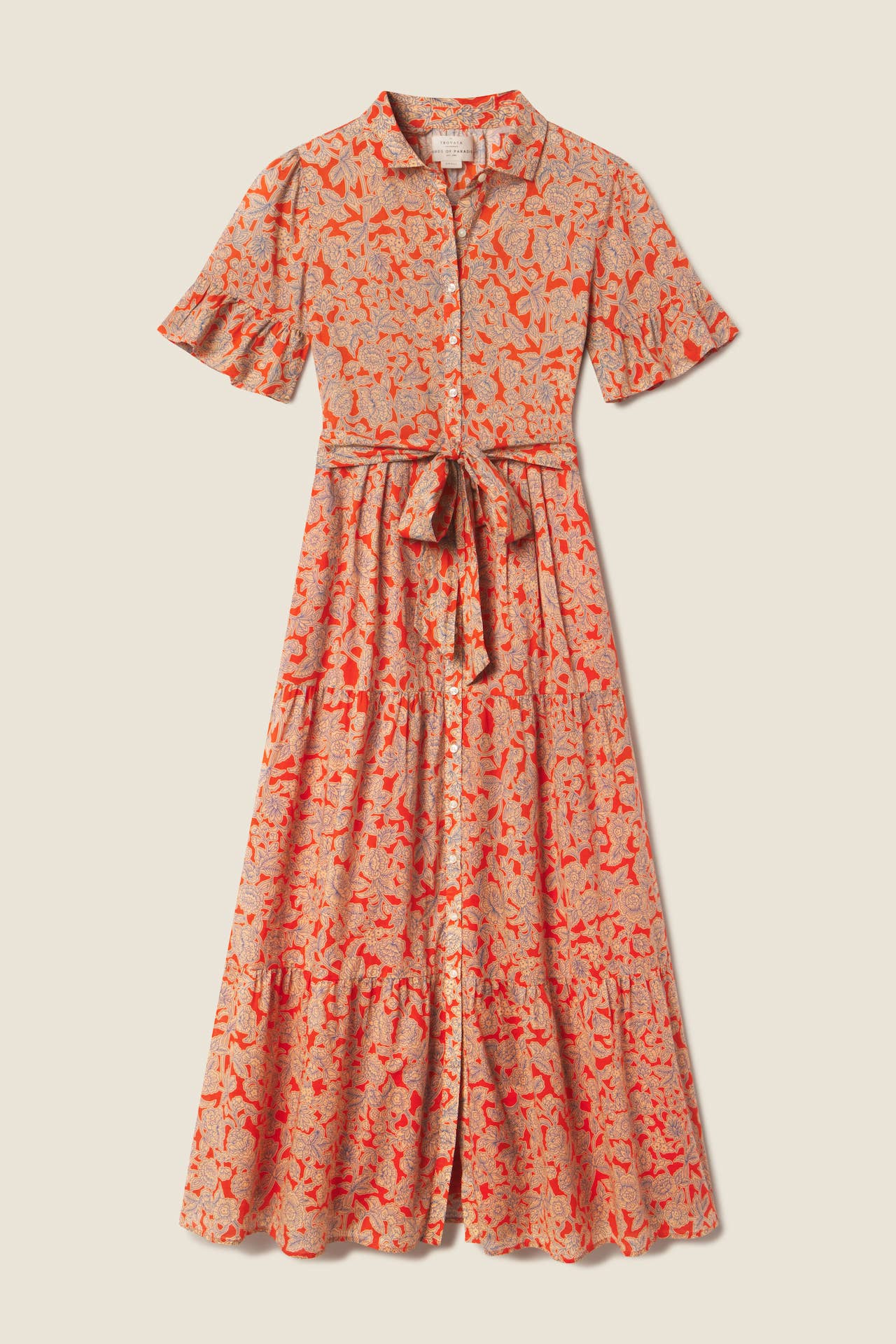 Martine Dress Vermilion Vine