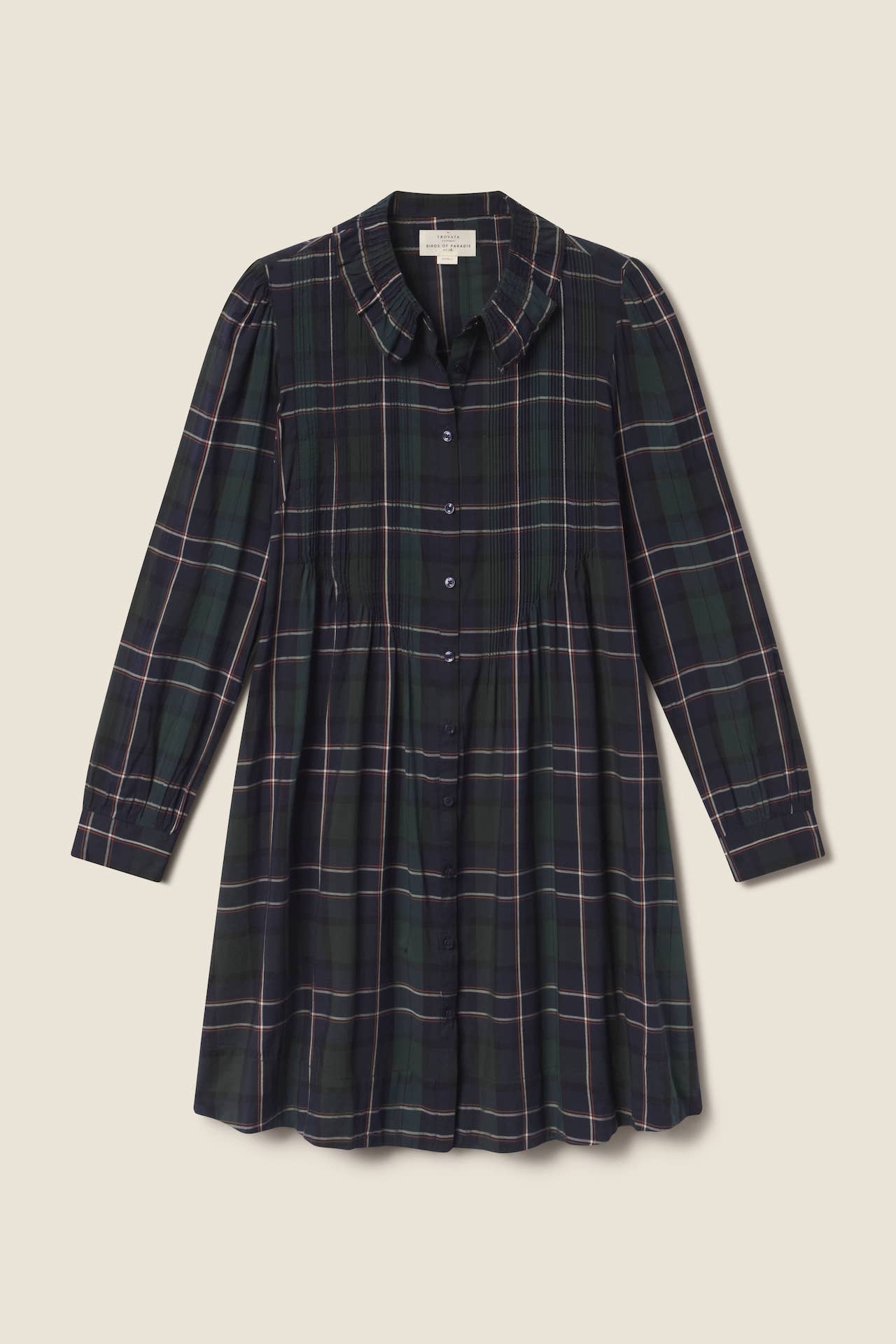 Olive Dress Windsor Plaid