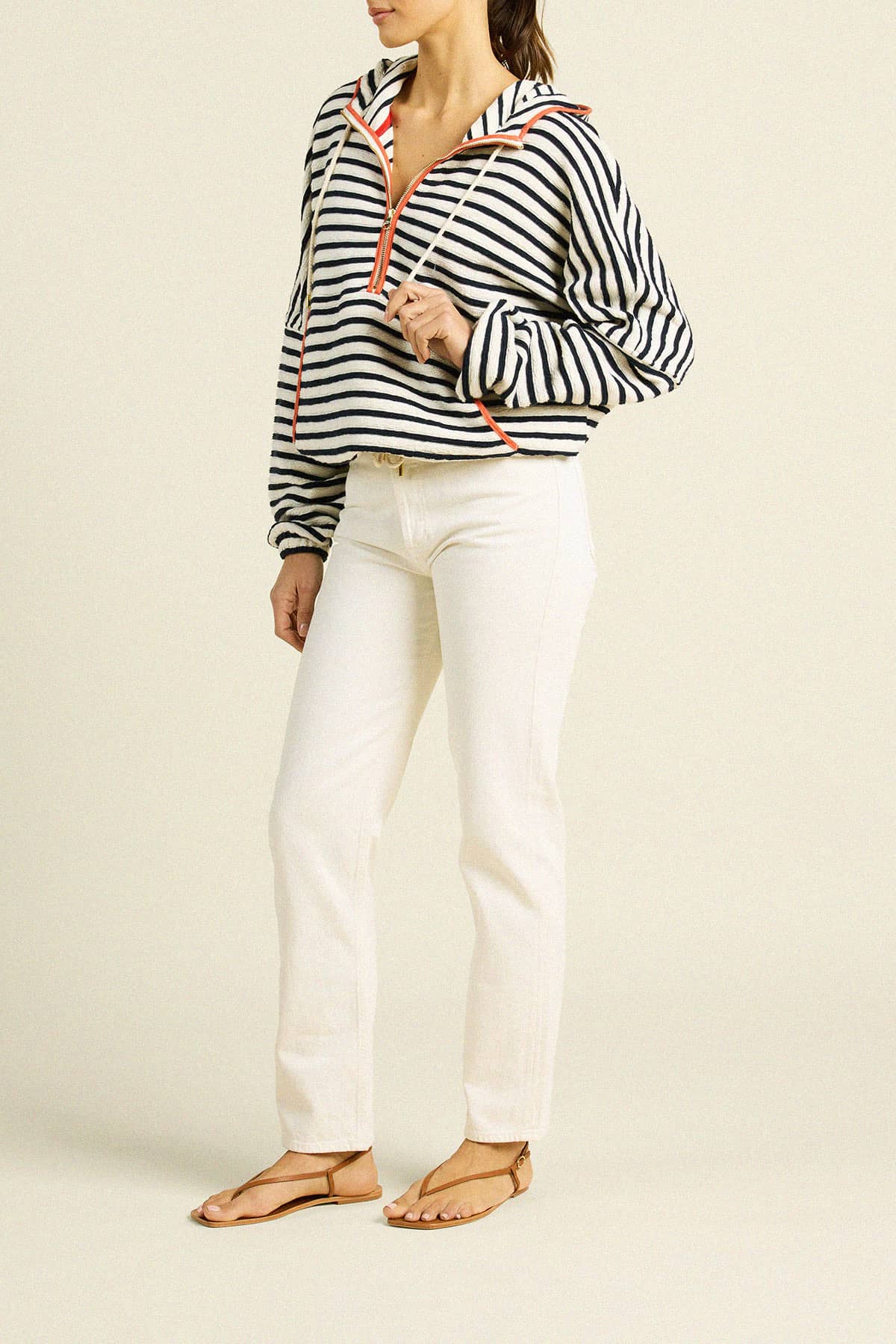 Andi Windbreaker Navy Stripe