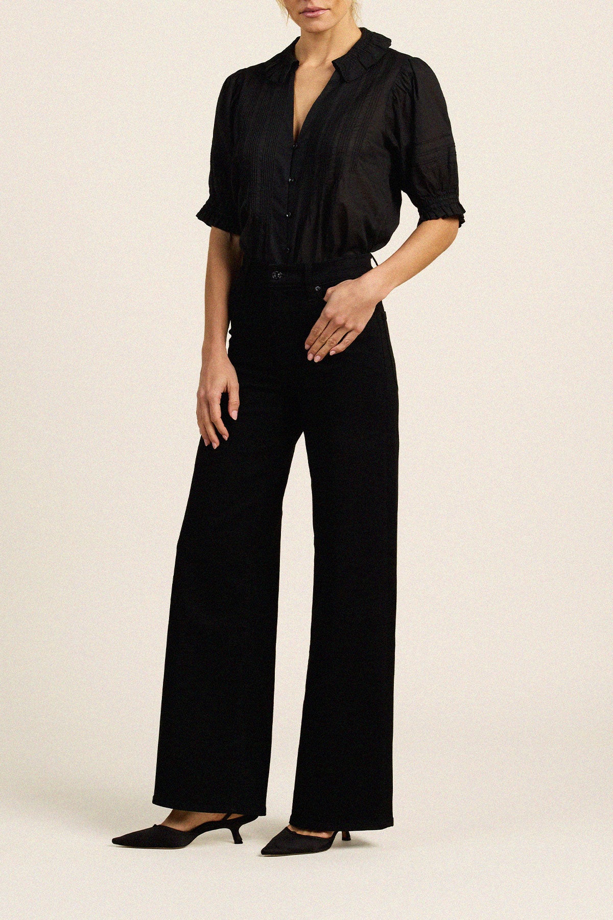 Trovata Amelie blouse in Black, cotton — view 4