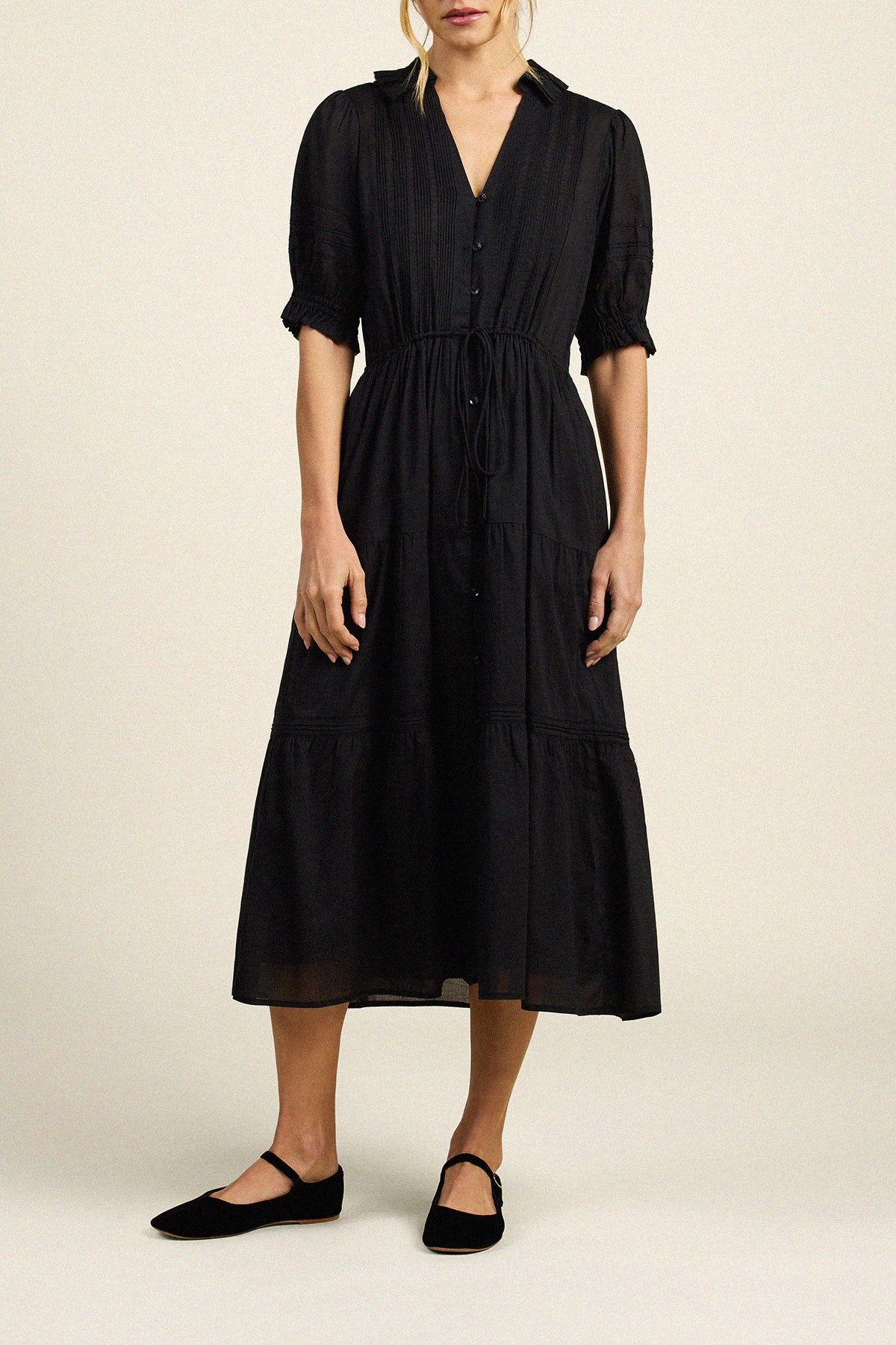 Trovata Yvette dress in Black, cotton — view 4