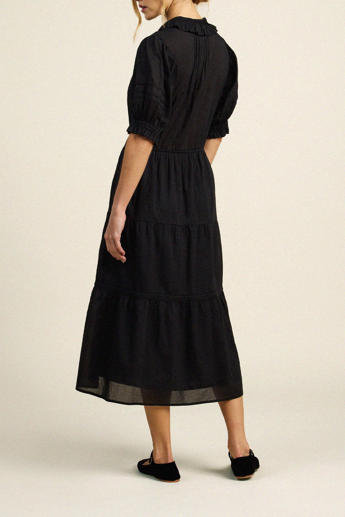 Trovata Yvette dress in Black, cotton — view 6