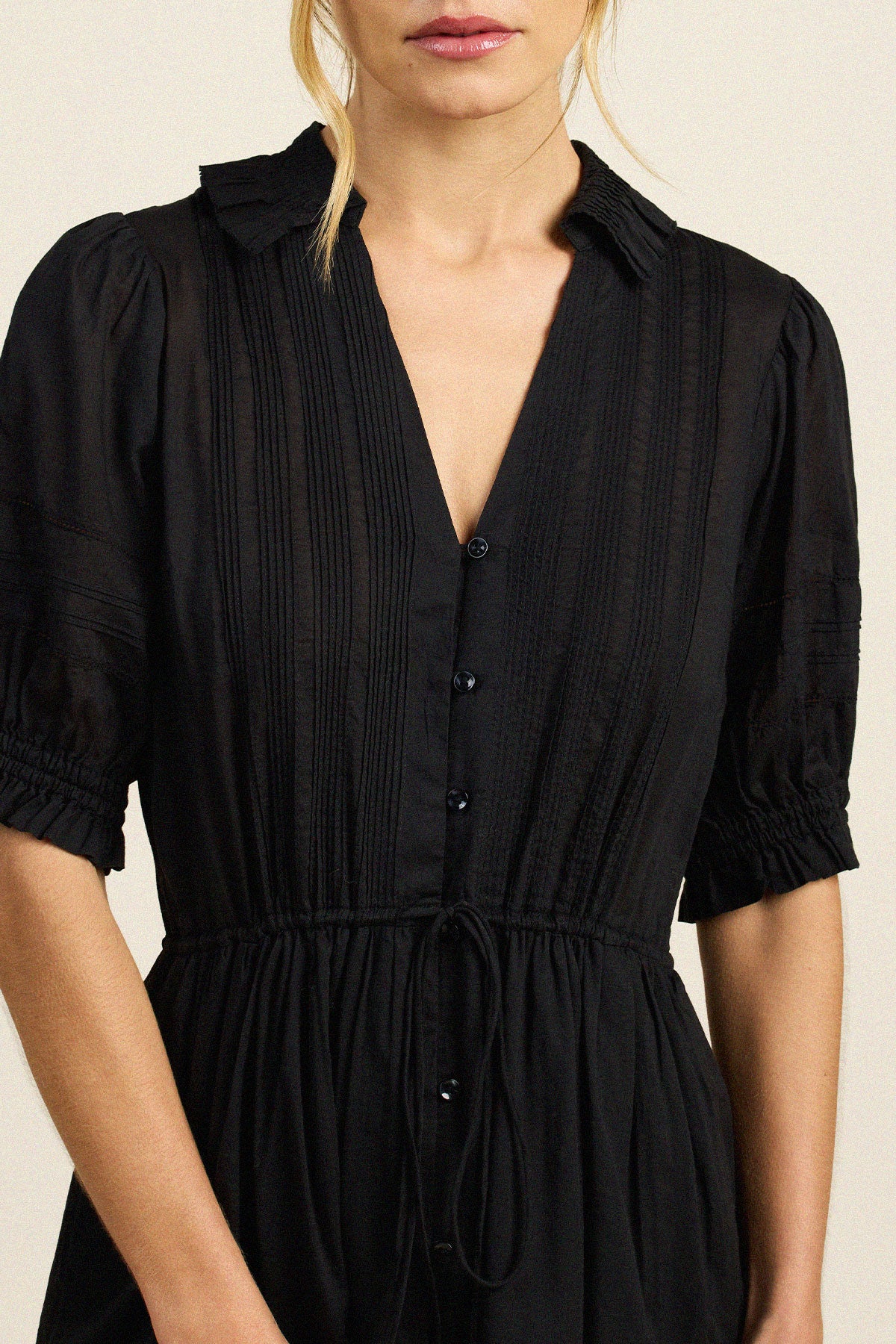 Trovata Yvette dress in Black, cotton — view 3