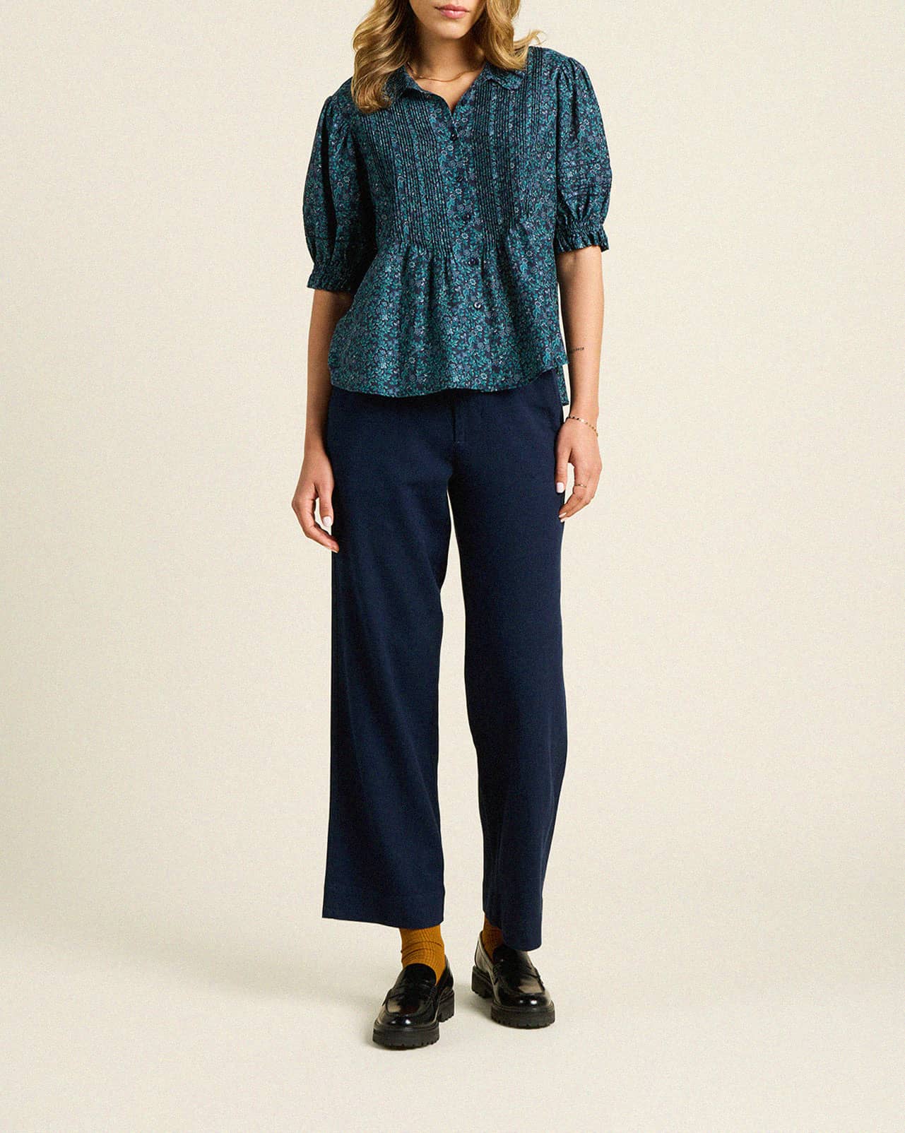 Jess Blouse Blue Ridge Ditsy
