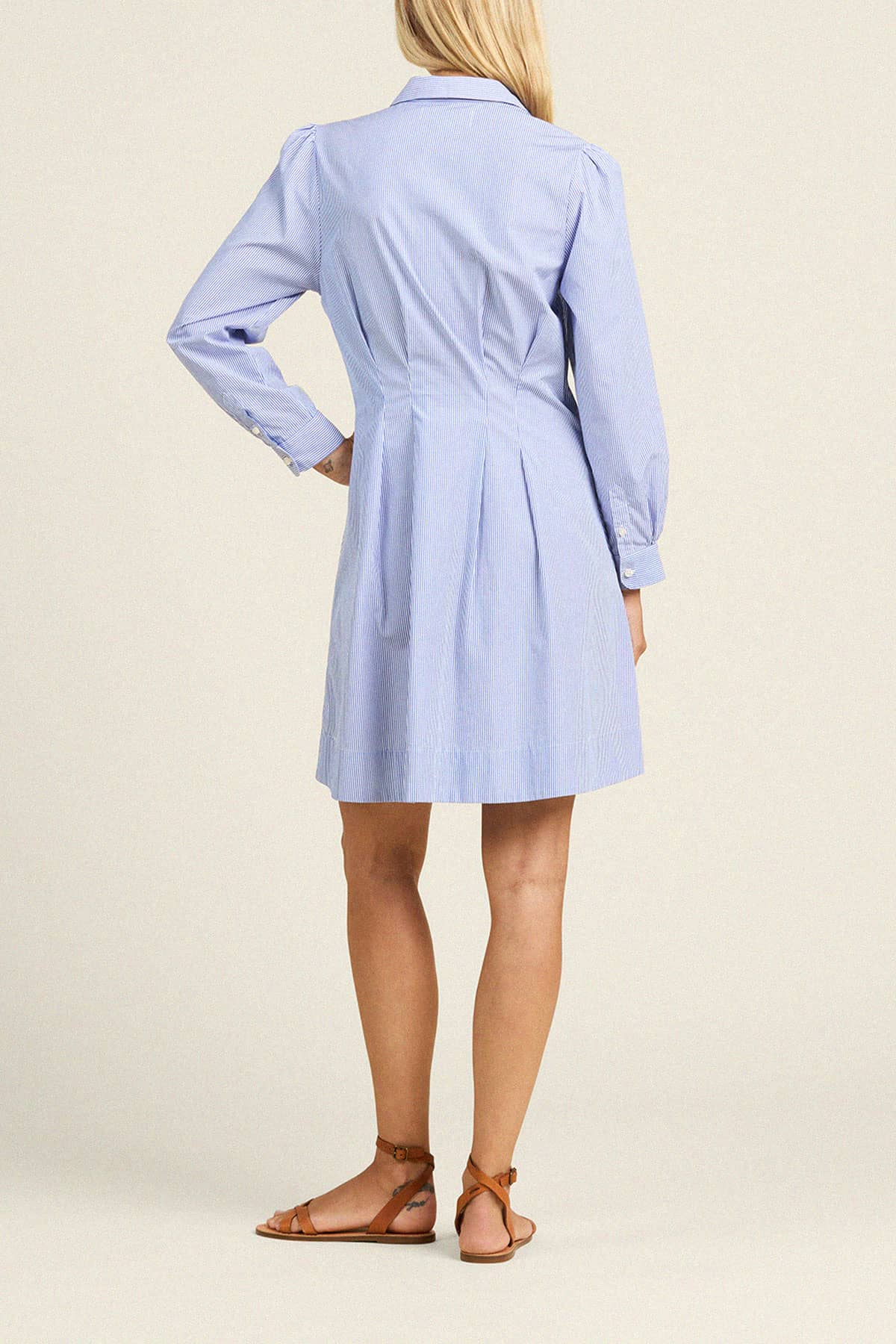 Lyra Dress Blue/White Stripe
