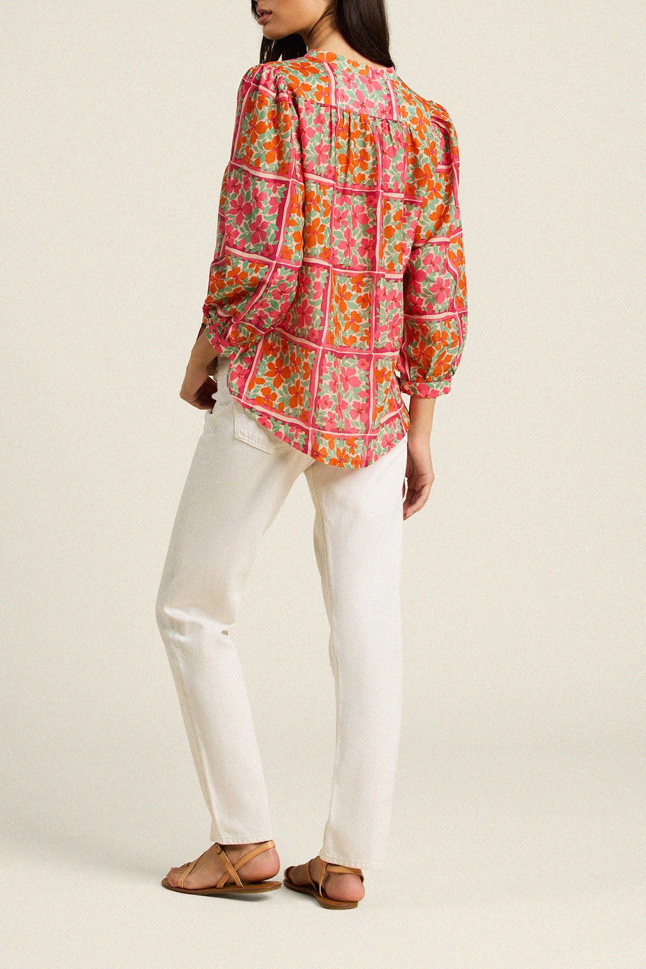 Clara Blouse Botanic Tile