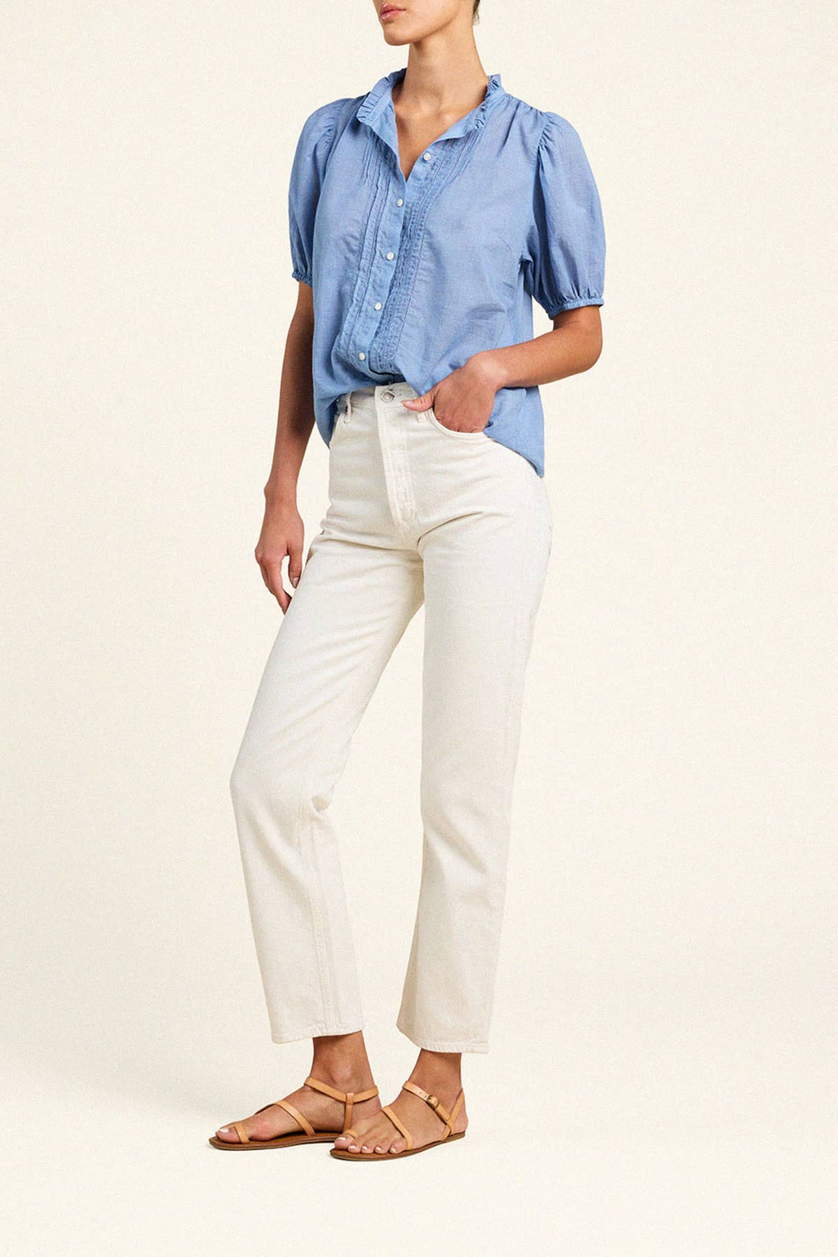 Mira Blouse Brisa Houndstooth