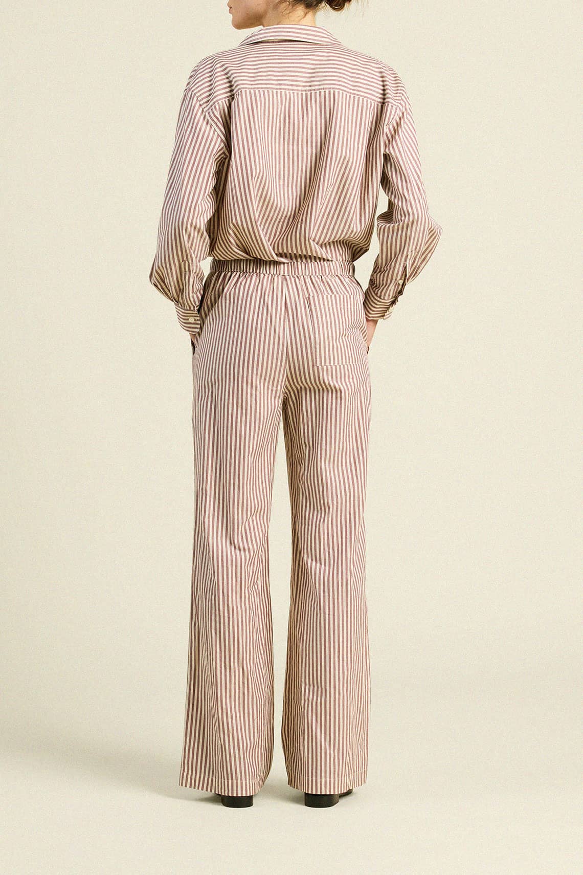 Vera Pant Burgundy Stripe