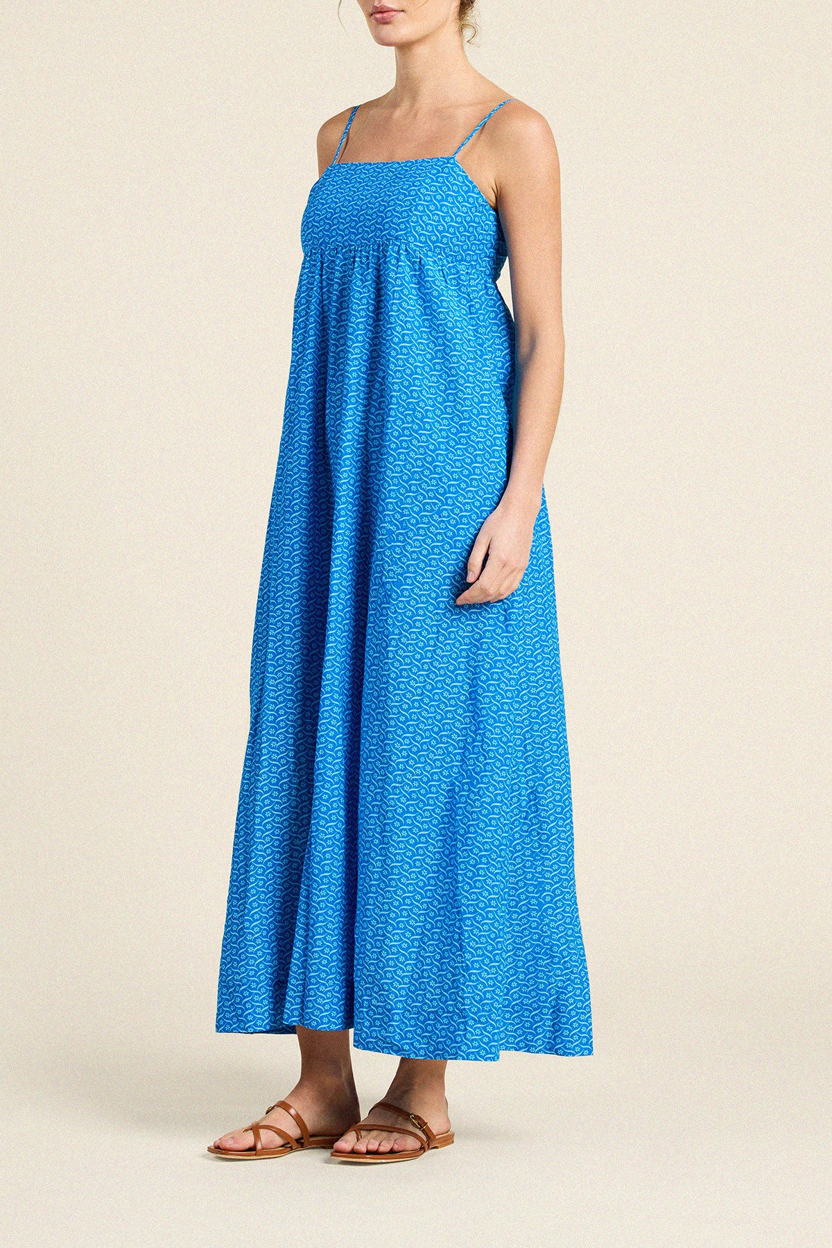 Mirela Dress Cerulean Floral