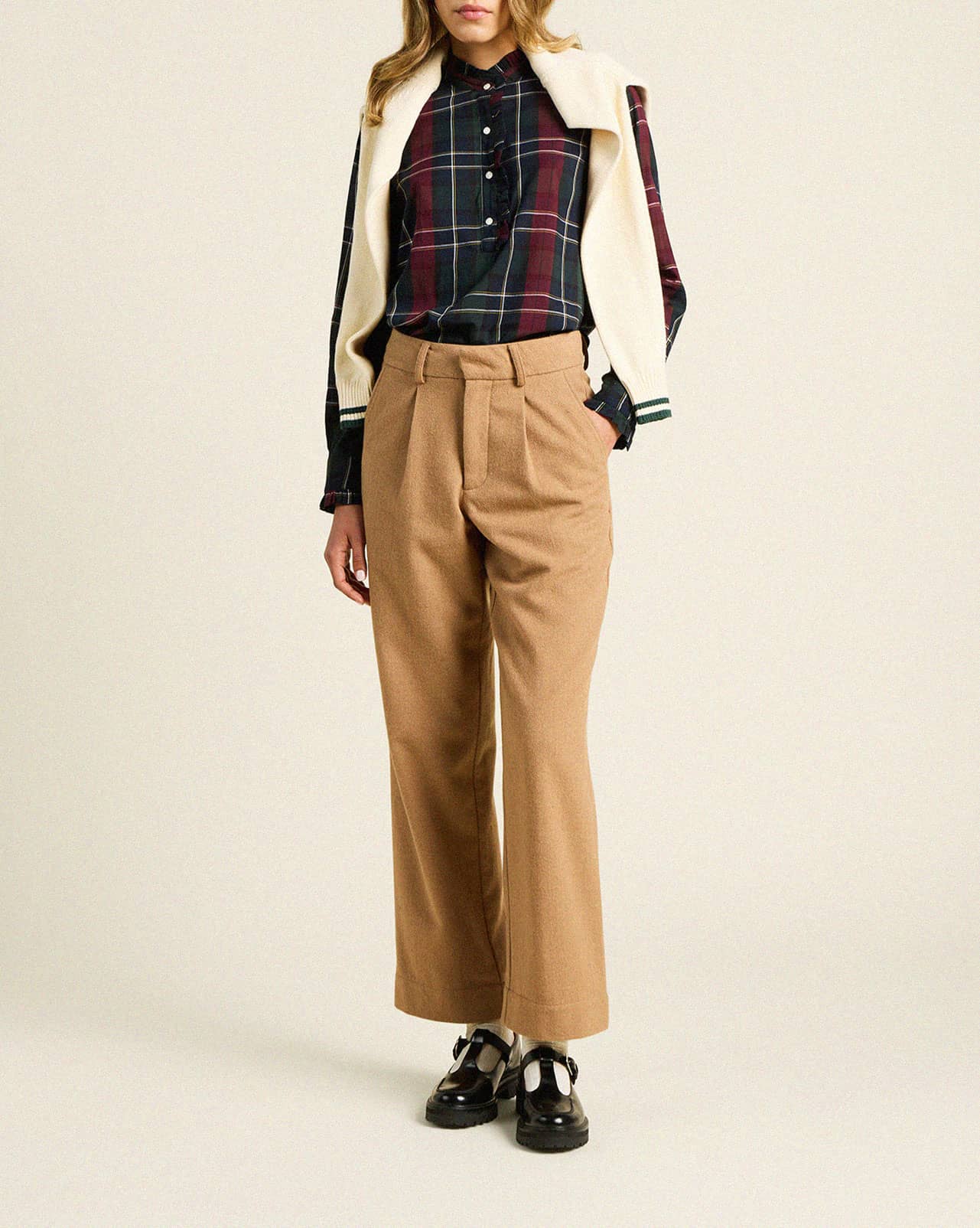 Breezy Blouse Chalet Plaid