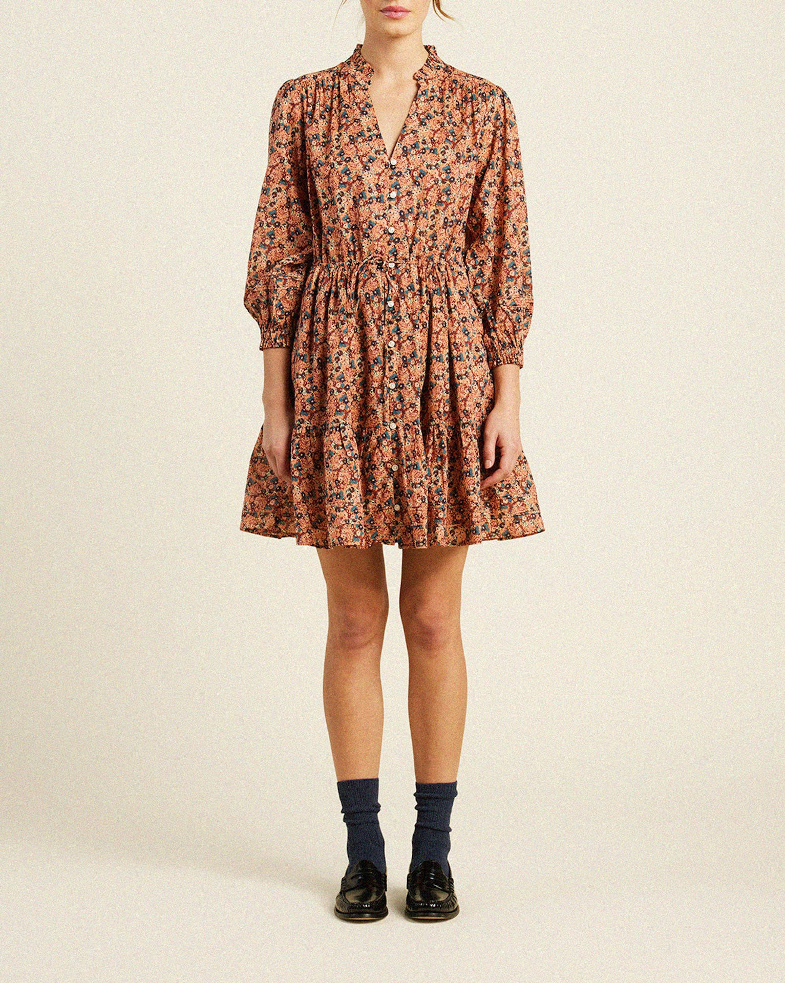 Yulia Dress Cranberry Ditsy