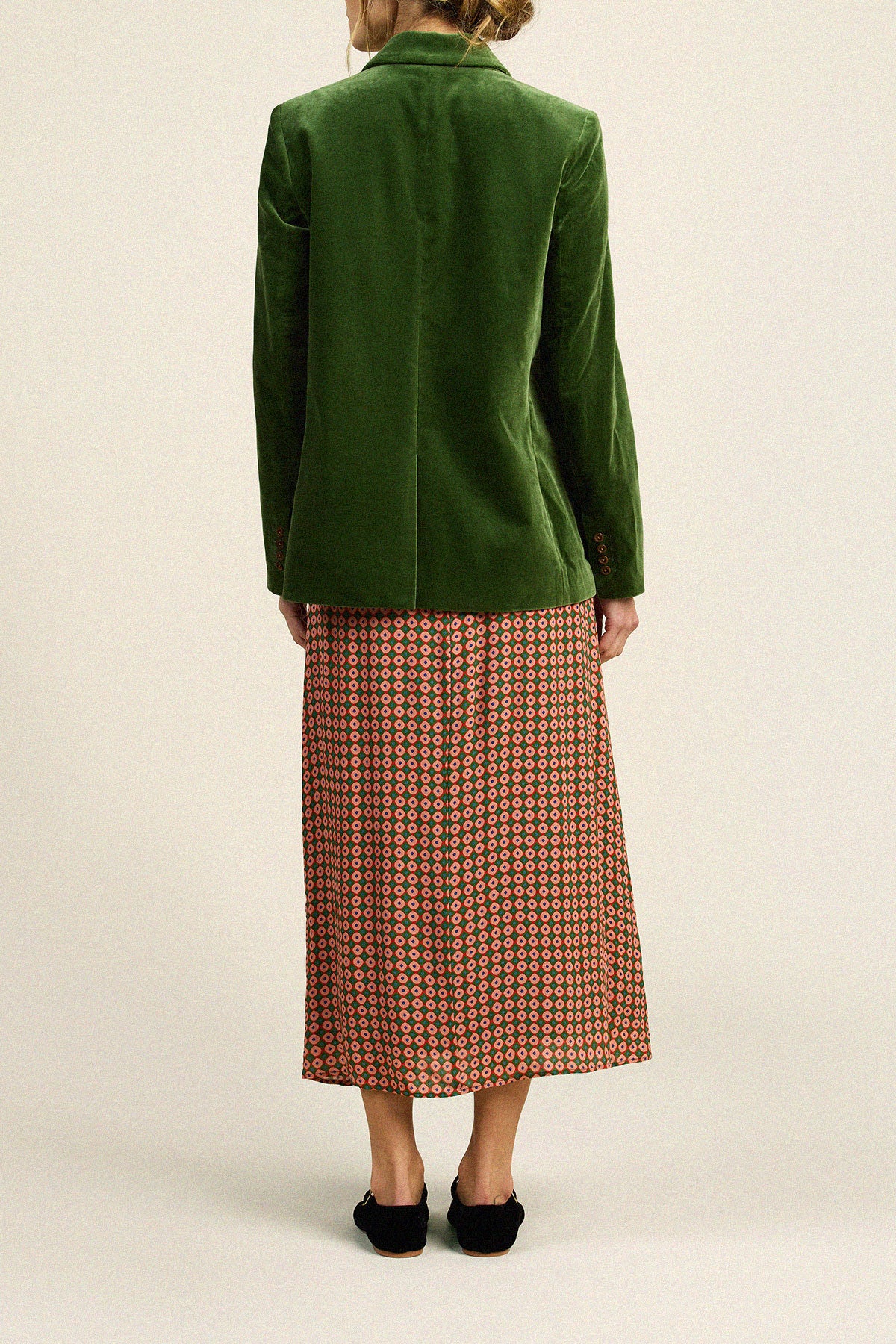 Trovata Grant blazer in Fern, cotton — view 5