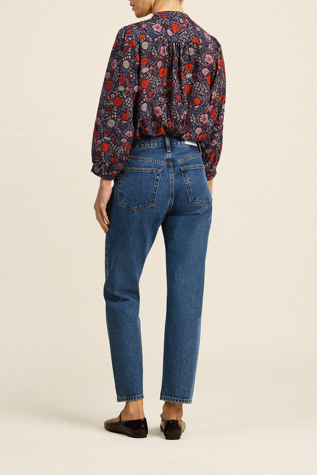 Trovata Pauline blouse in Atelier Garden, cotton-silk blend — view 5