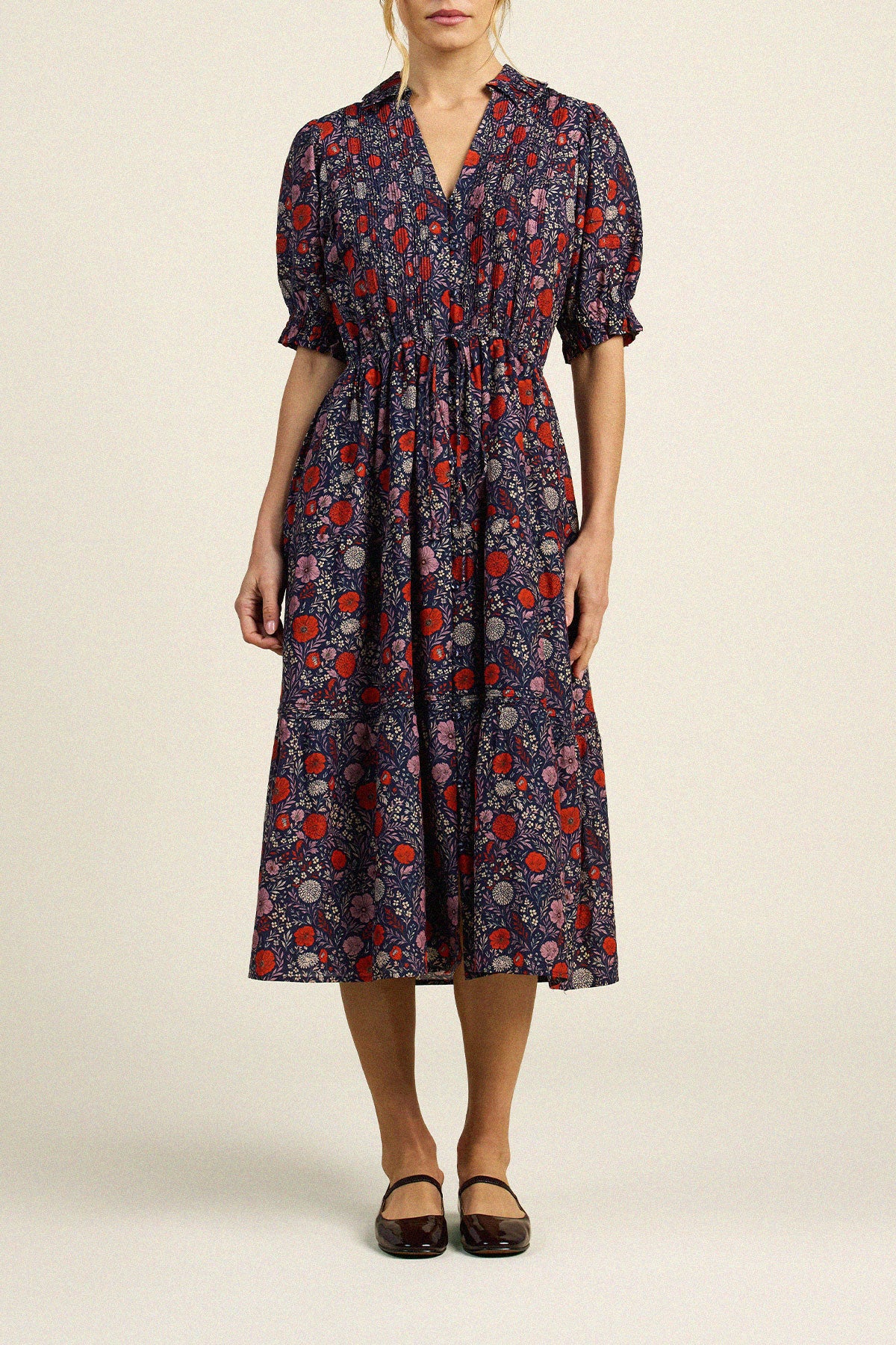Trovata Yvette dress in Atelier Garden, cotton-silk blend — view 3