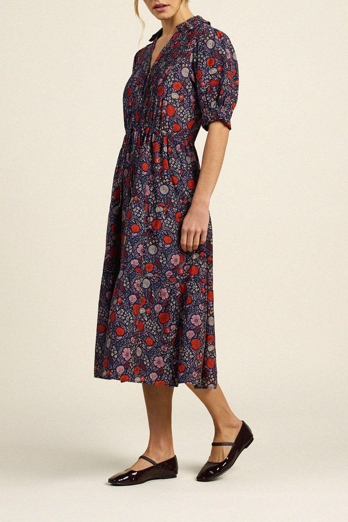 Trovata Yvette dress in Atelier Garden, cotton-silk blend — view 4