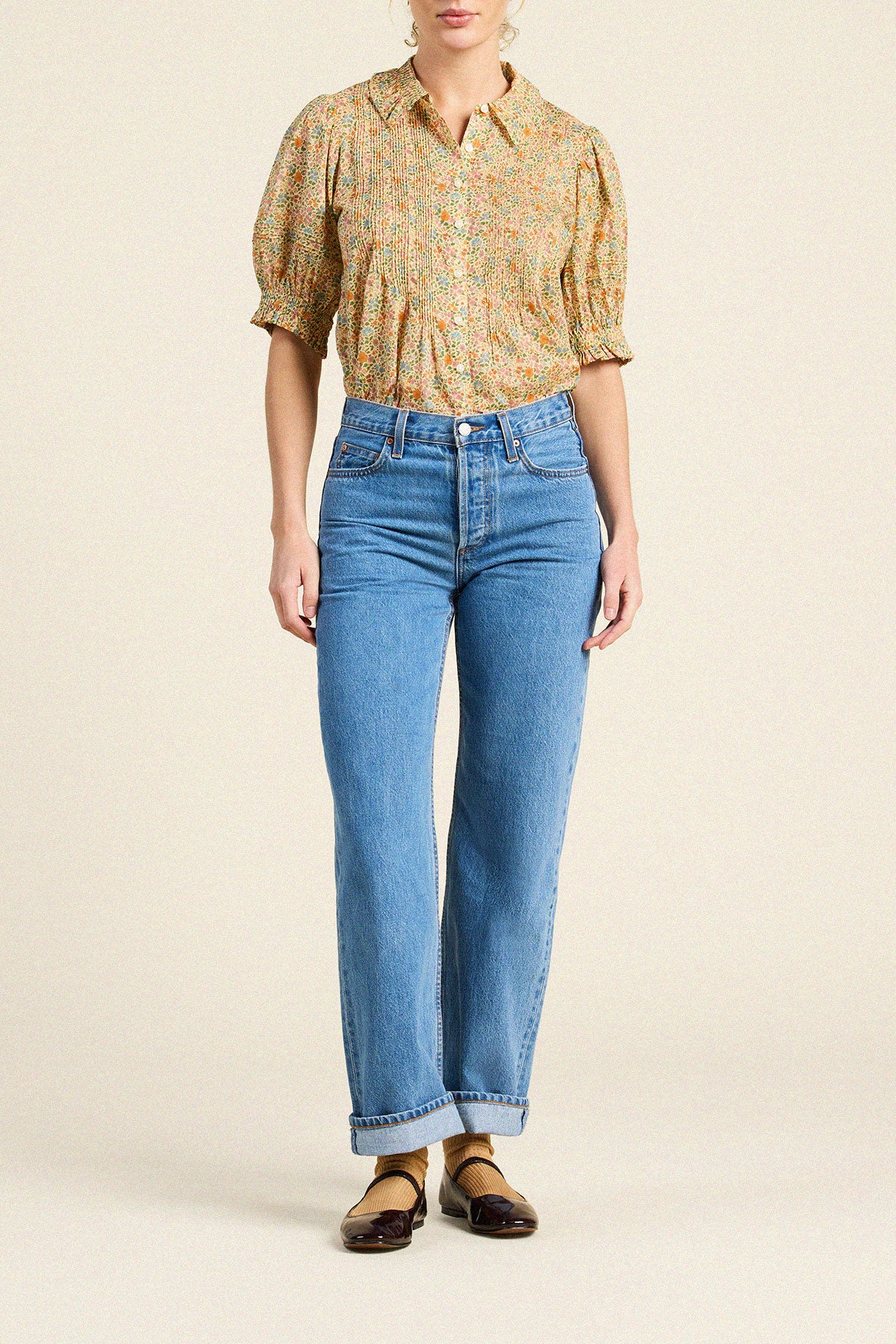 Trovata Jess blouse in Gardenette, cotton — view 3