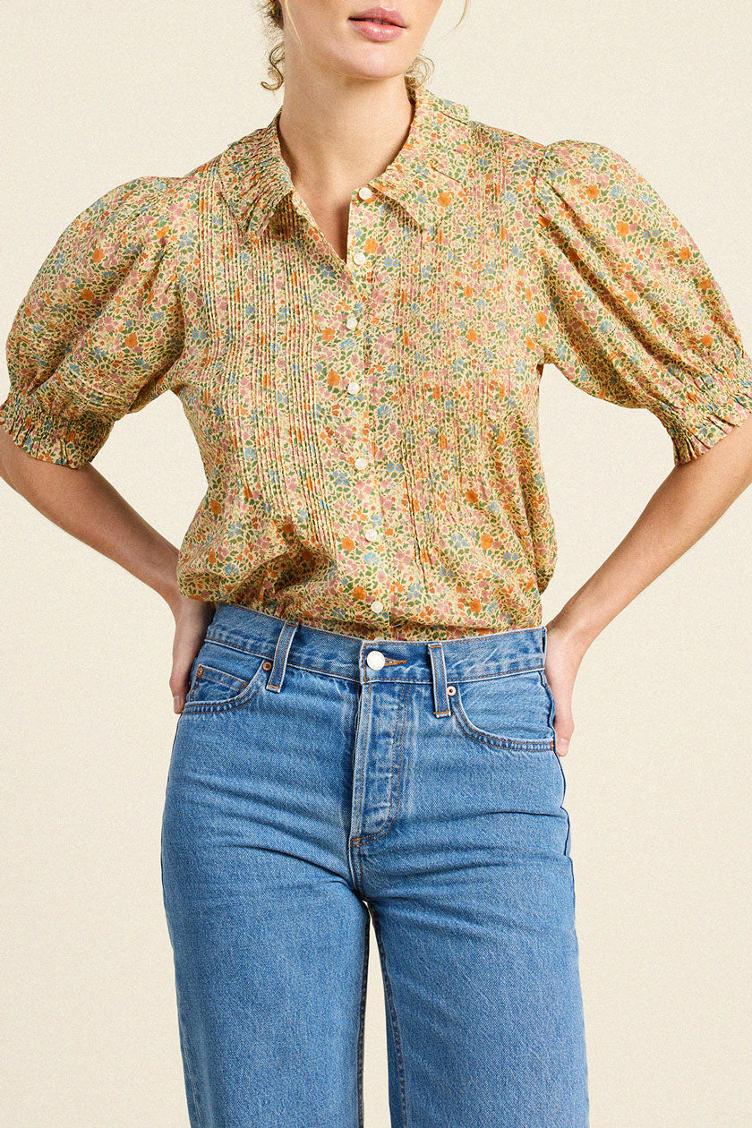 Trovata Jess blouse in Gardenette, cotton — view 2