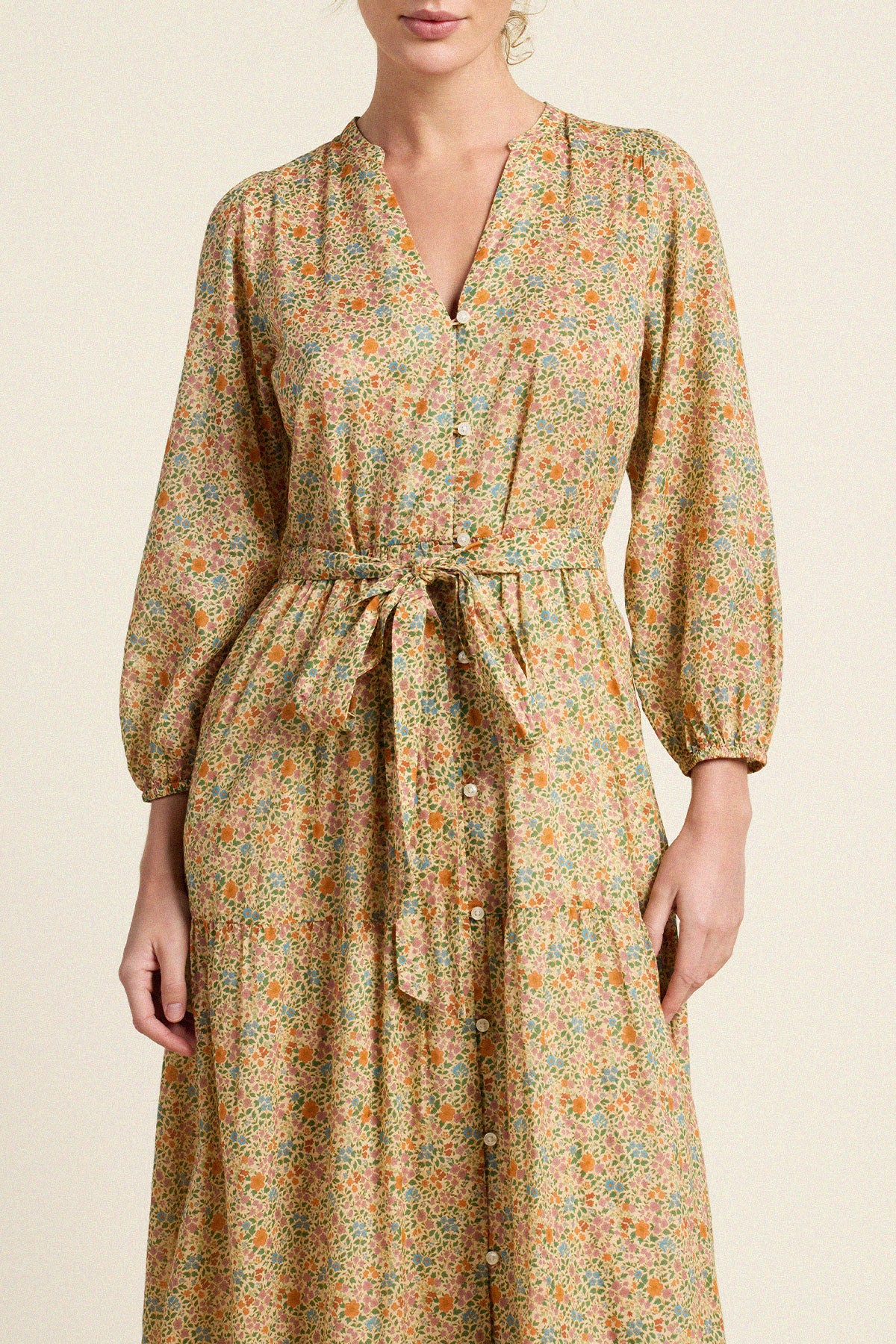 Trovata Lia dress in Gardenette, cotton — view 2