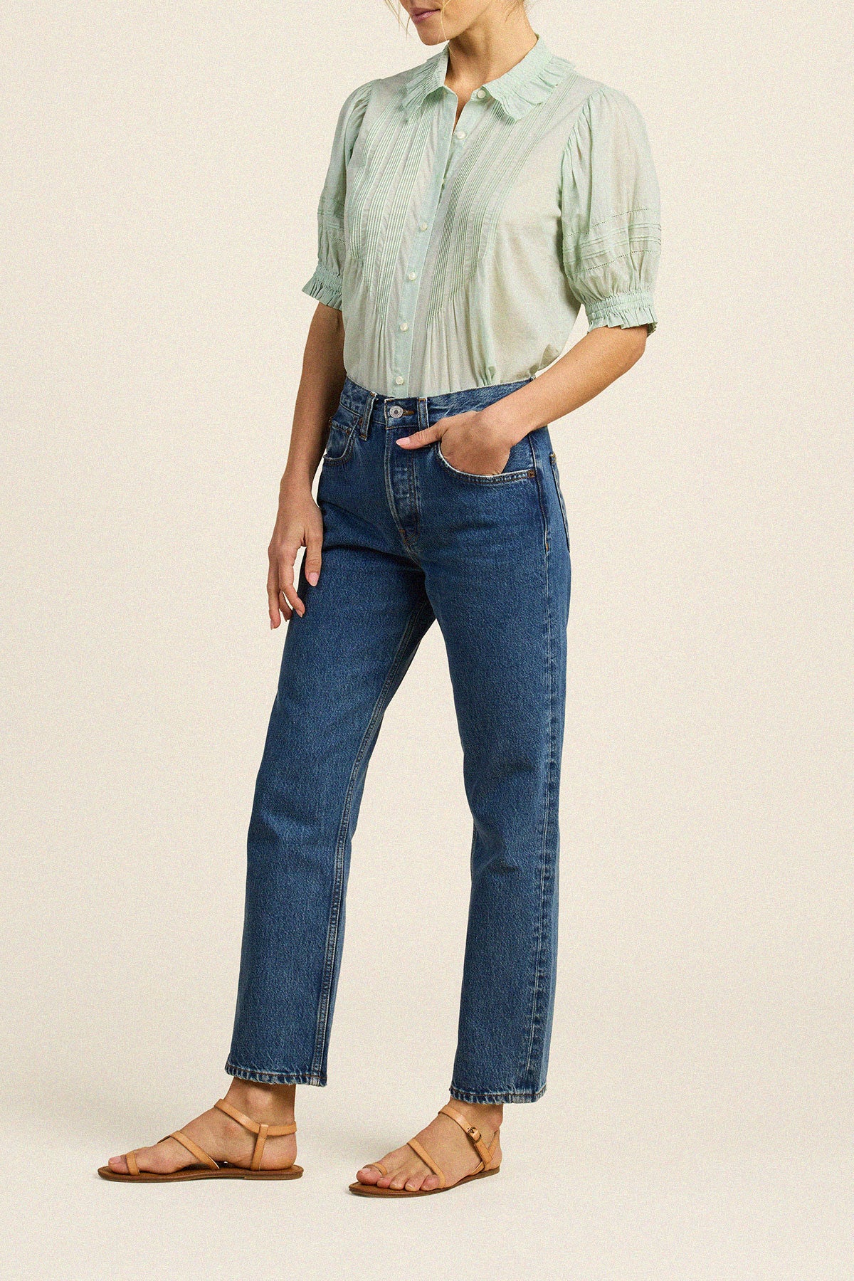 Jess Blouse Green Lilly