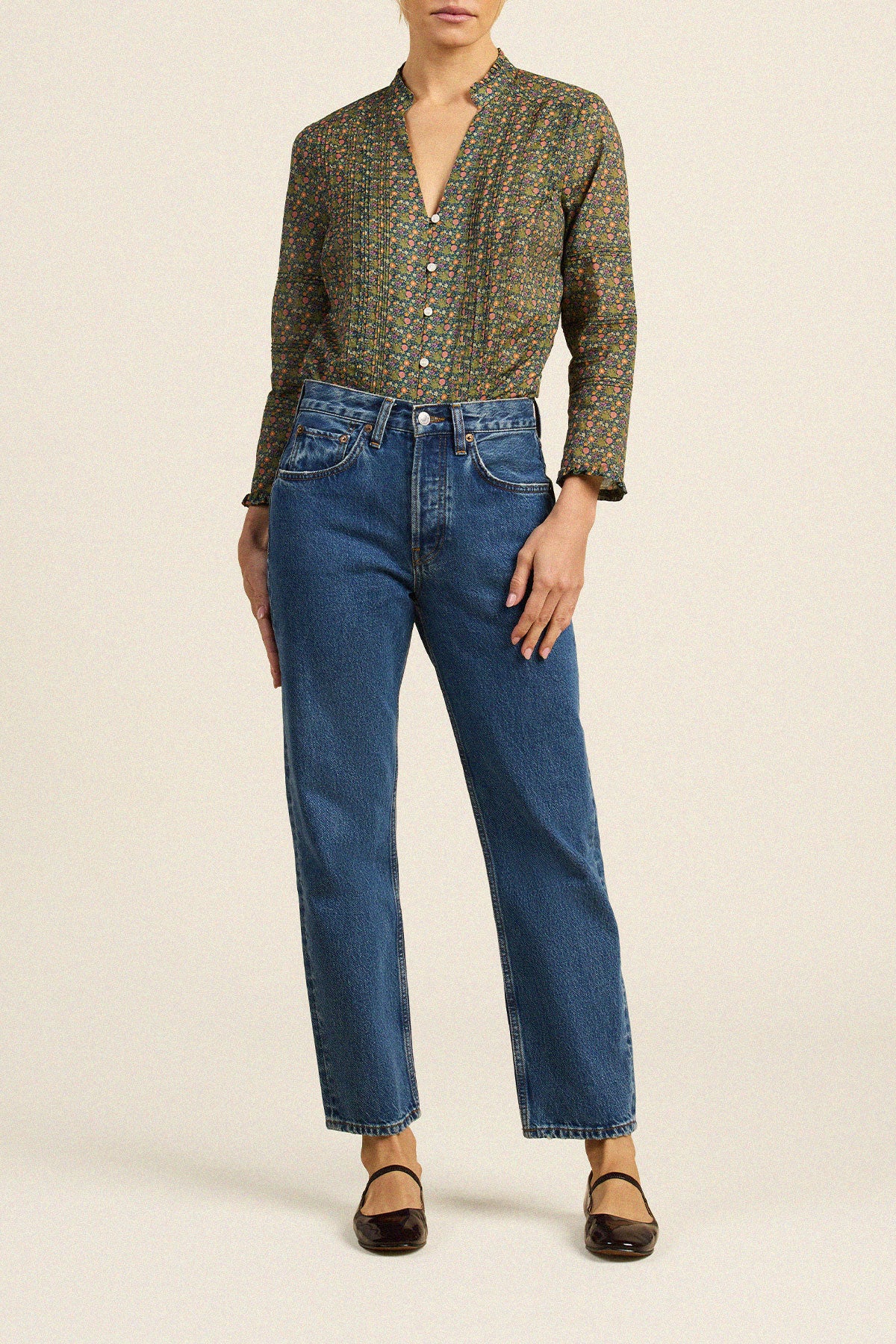 Trovata Maris blouse in Ivy Road Ditsy, cotton — view 3