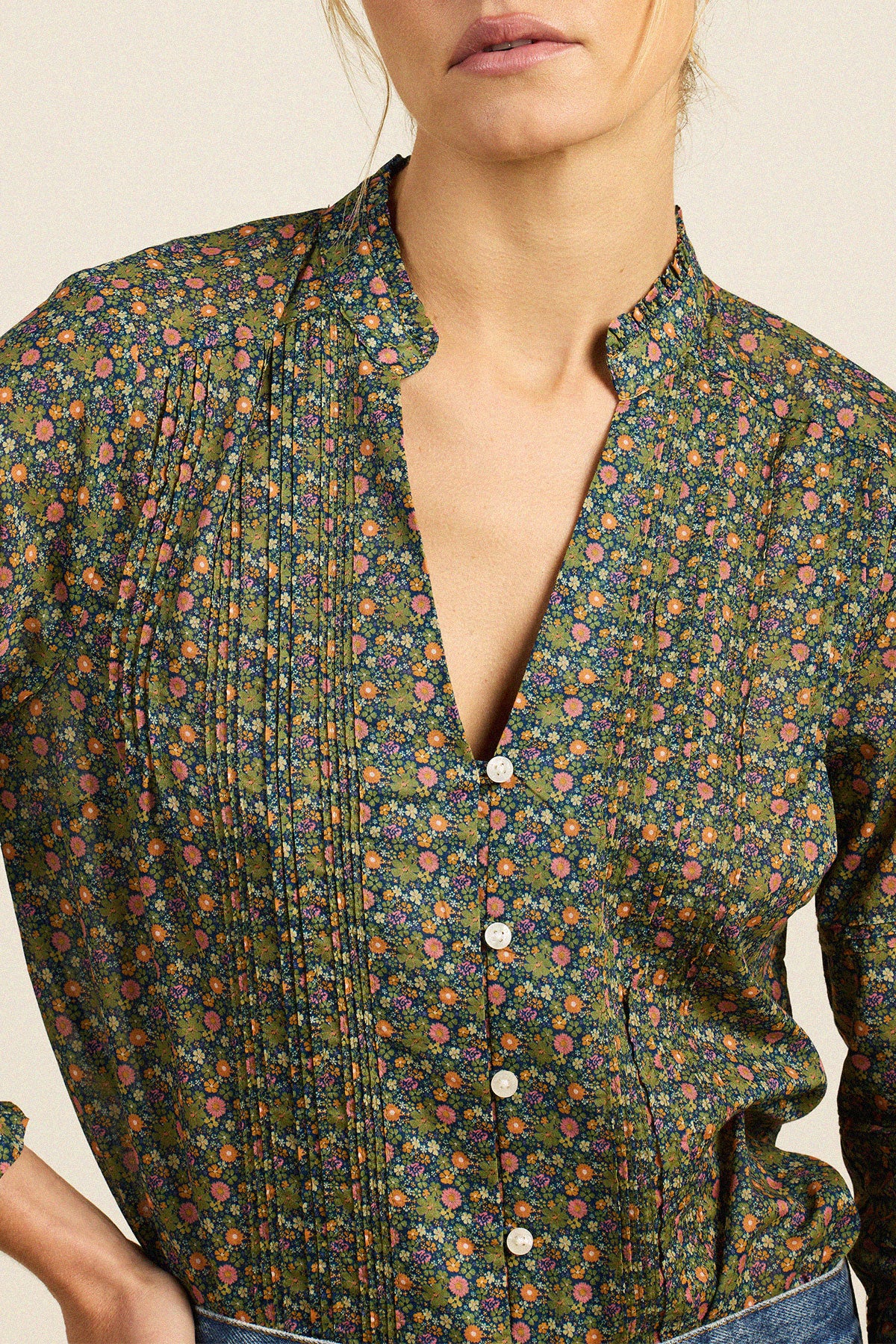Trovata Maris blouse in Ivy Road Ditsy, cotton — view 2