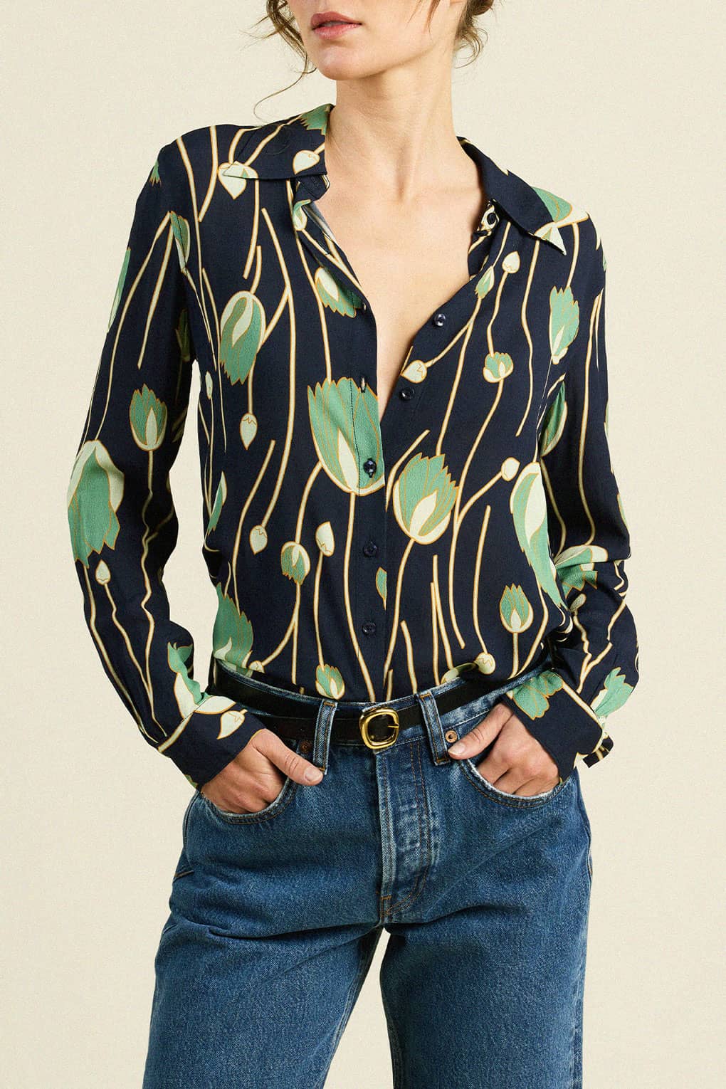 Jacquelin Shirt Jade Tulip
