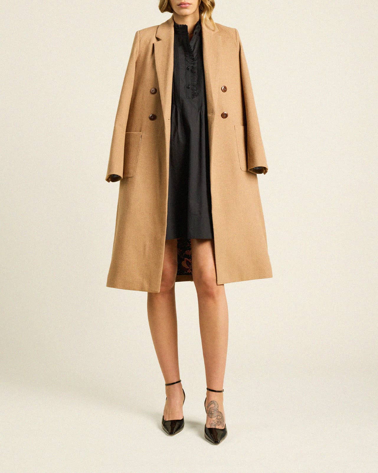 Lars Coat Camel Wool