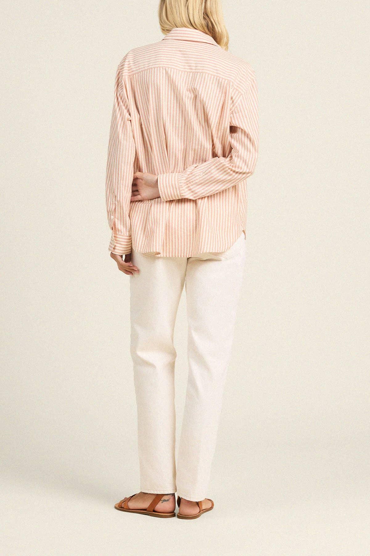 Emilia Oversized Shirt Maple Stripe