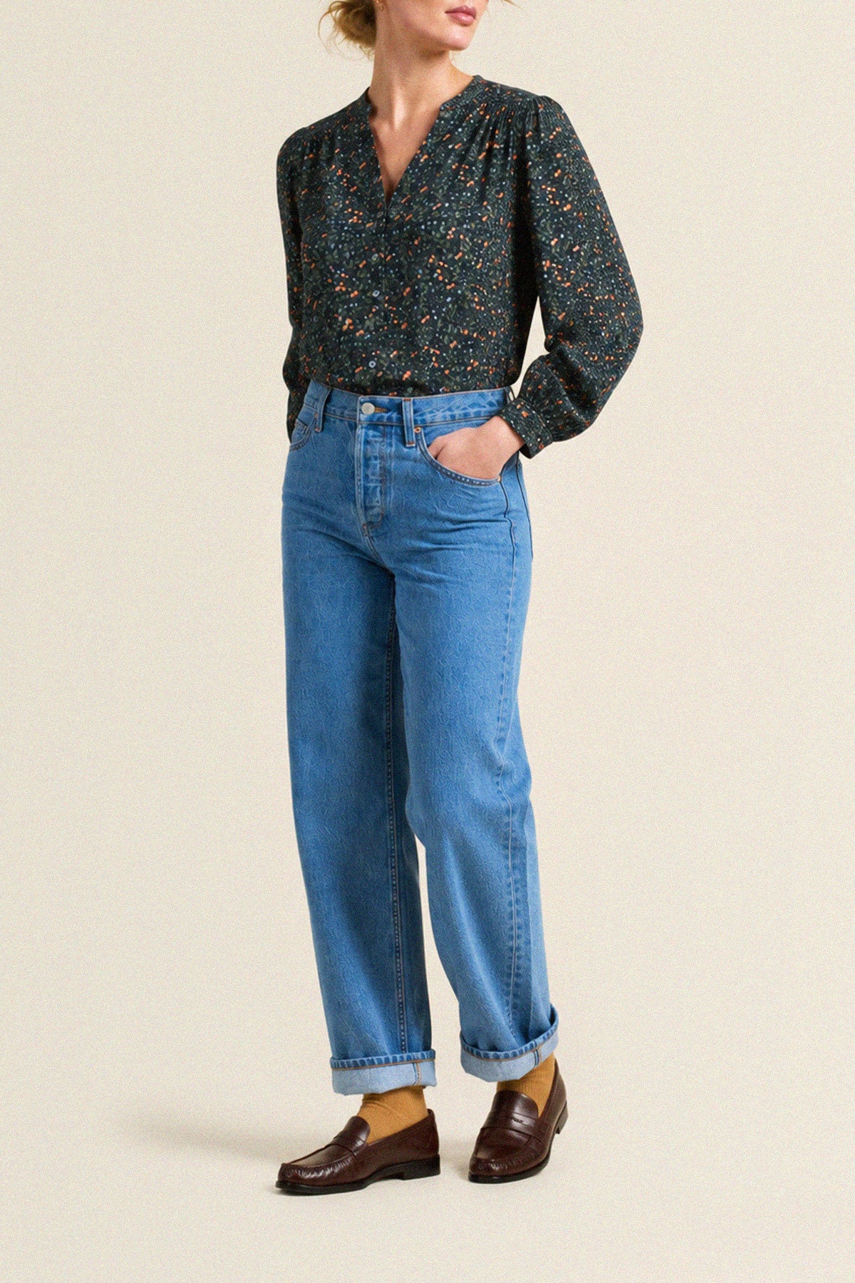 Trovata Pauline blouse in Marin Ditsy, cotton — view 3