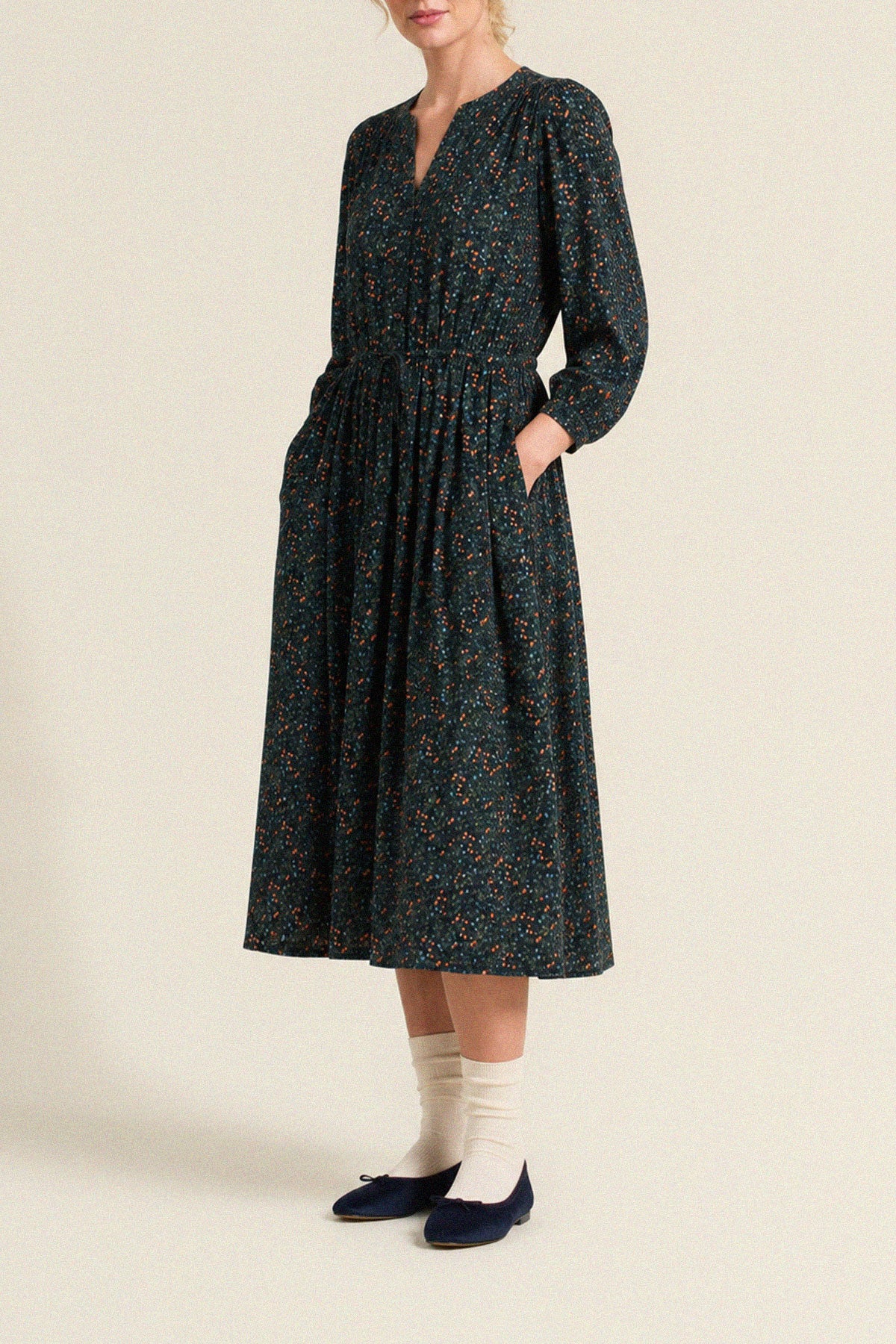 Trovata Sylvie dress in Marin Ditsy, cotton — view 4
