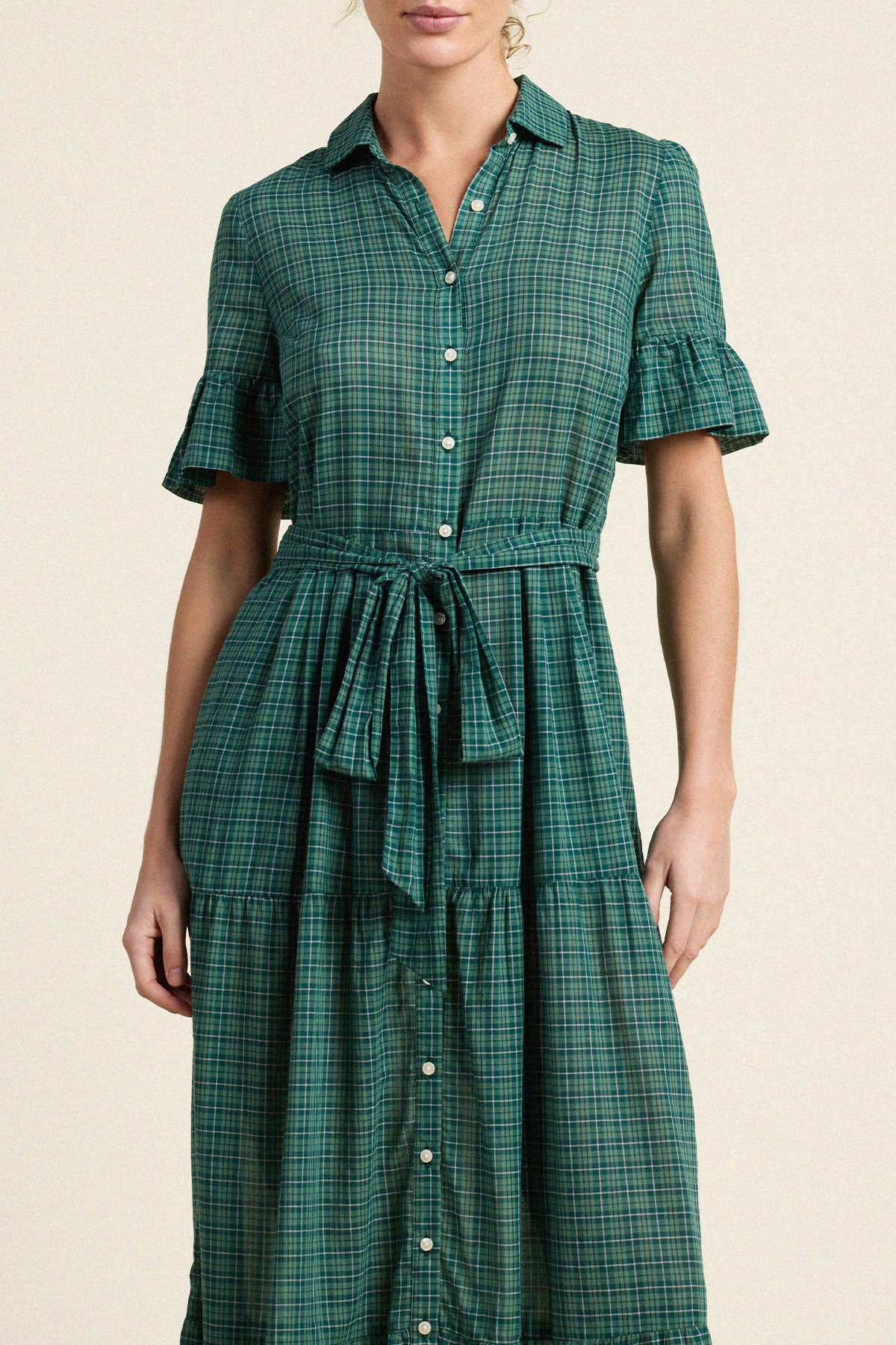 Trovata Martine dress in Muir Tartan, cotton — view 2