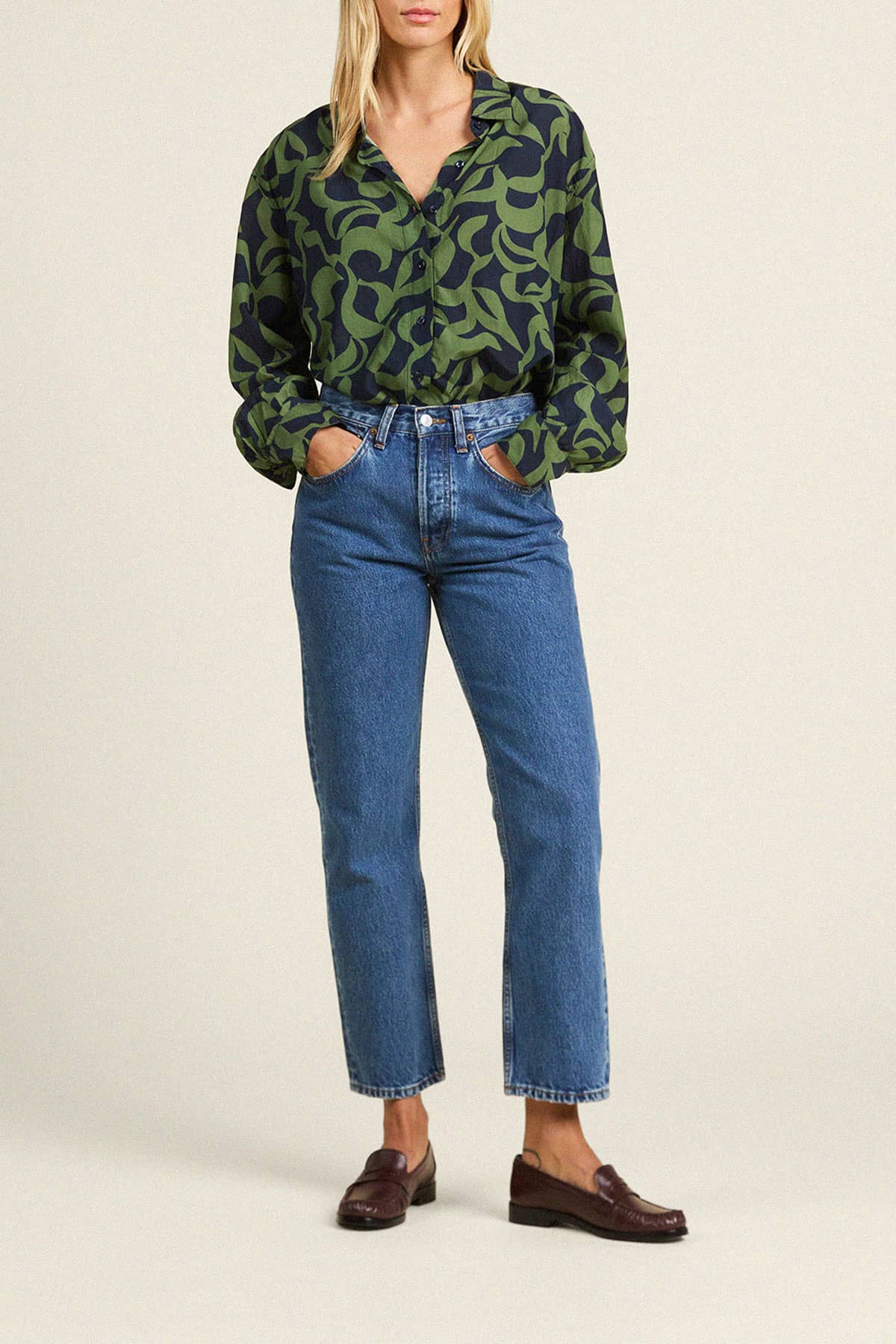 Emilia Oversized Shirt Muted Canopy
