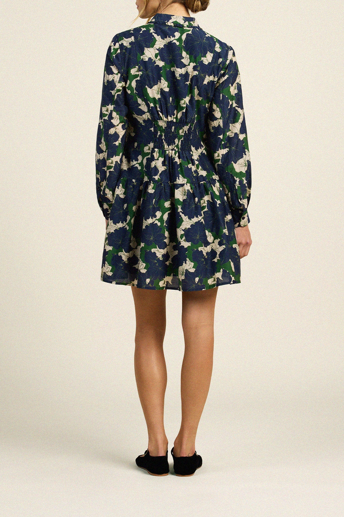 Trovata Maren dress in Nightfall Bloom, cotton-silk blend — view 5