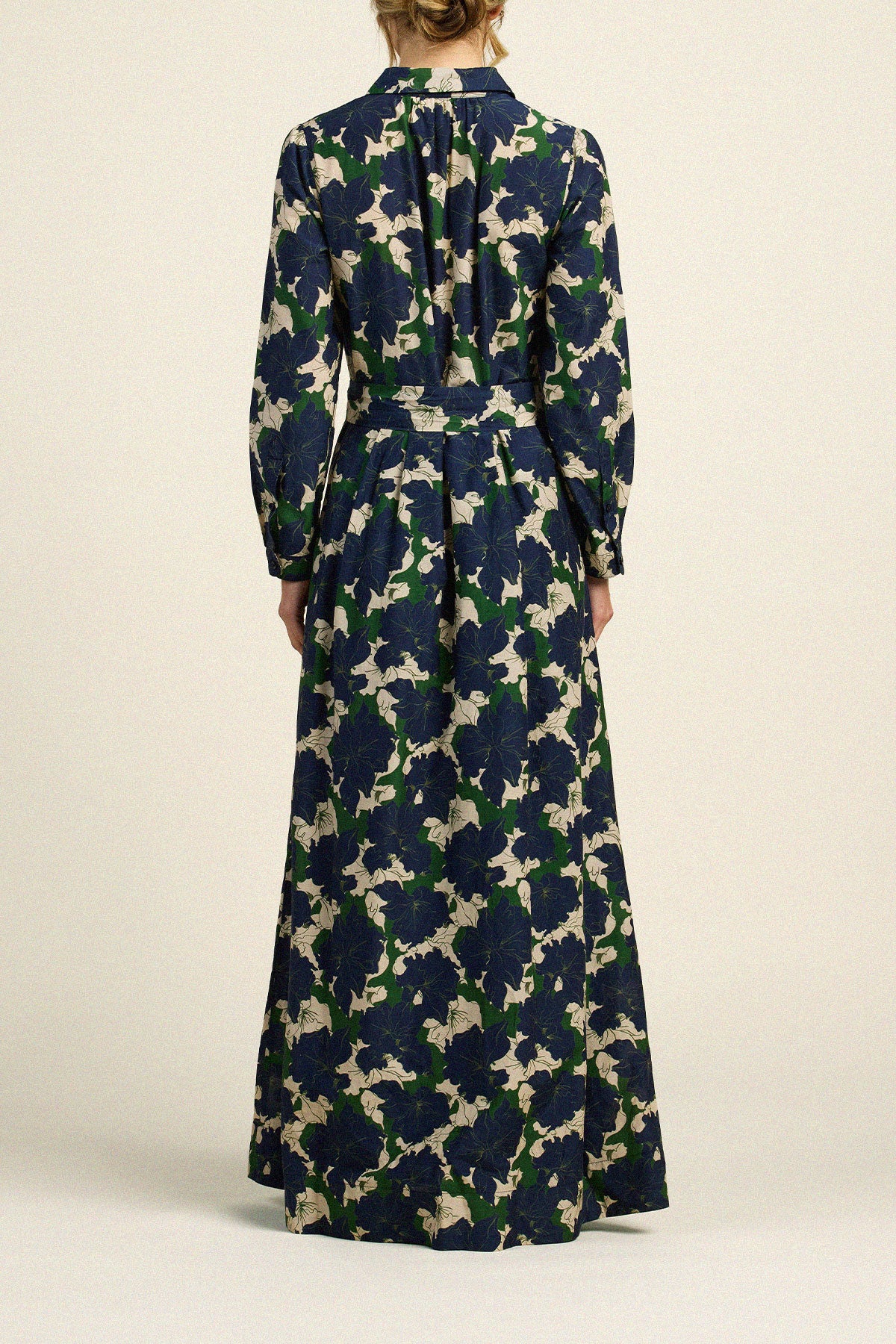Trovata Cooper dress in Nightfall Bloom, cotton-silk blend — view 3
