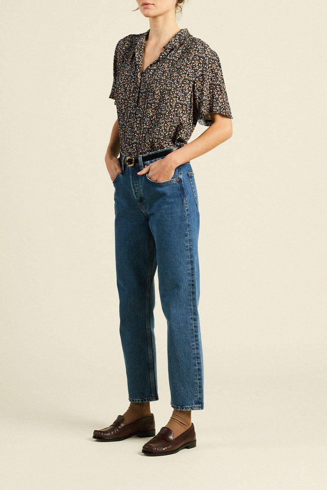 Millie Blouse Nightshadow Ditsy