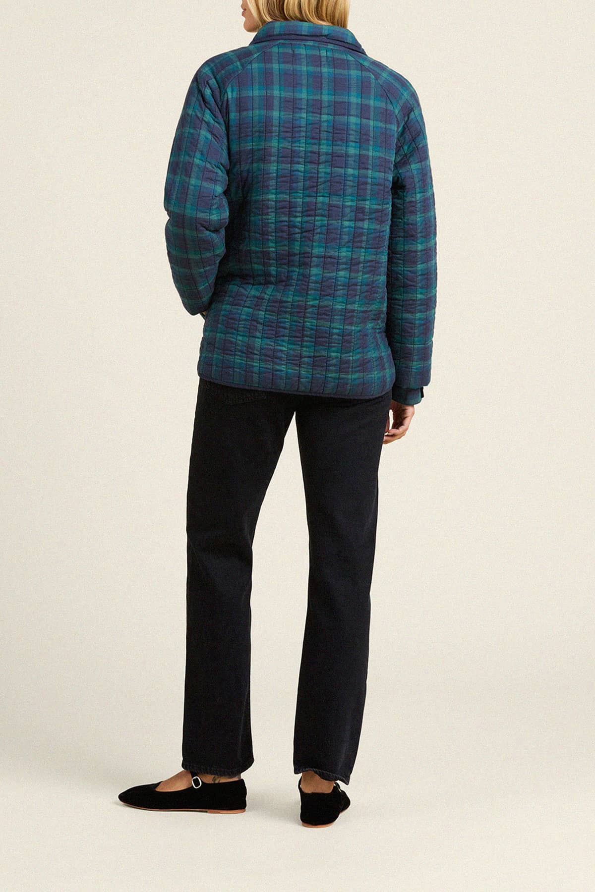 Ginny Quilted Jacket Nocturne Plaid