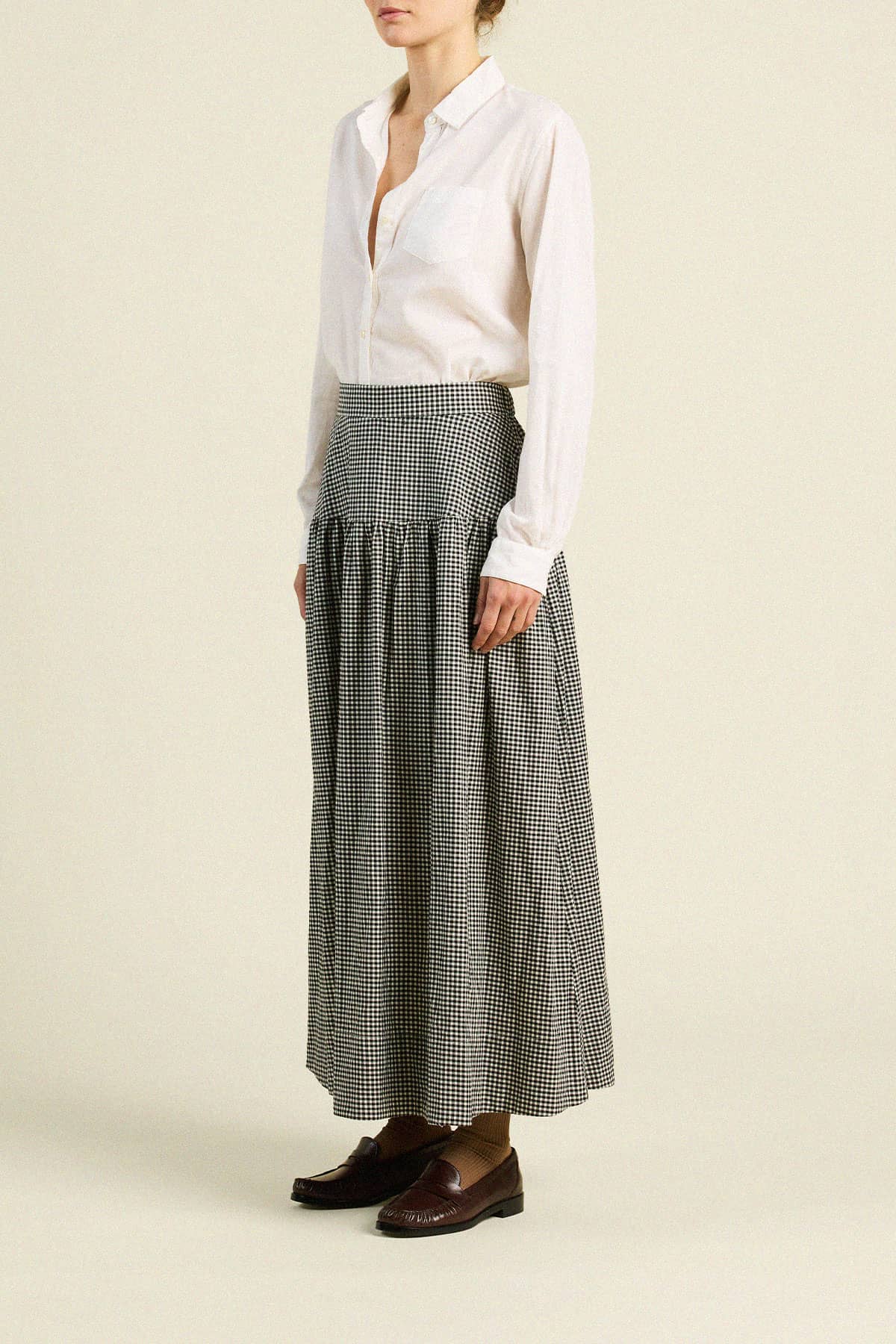 Lydia Skirt Onyx Check
