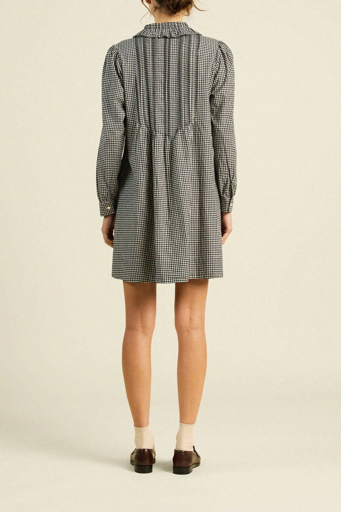 Olive Dress Onyx Check