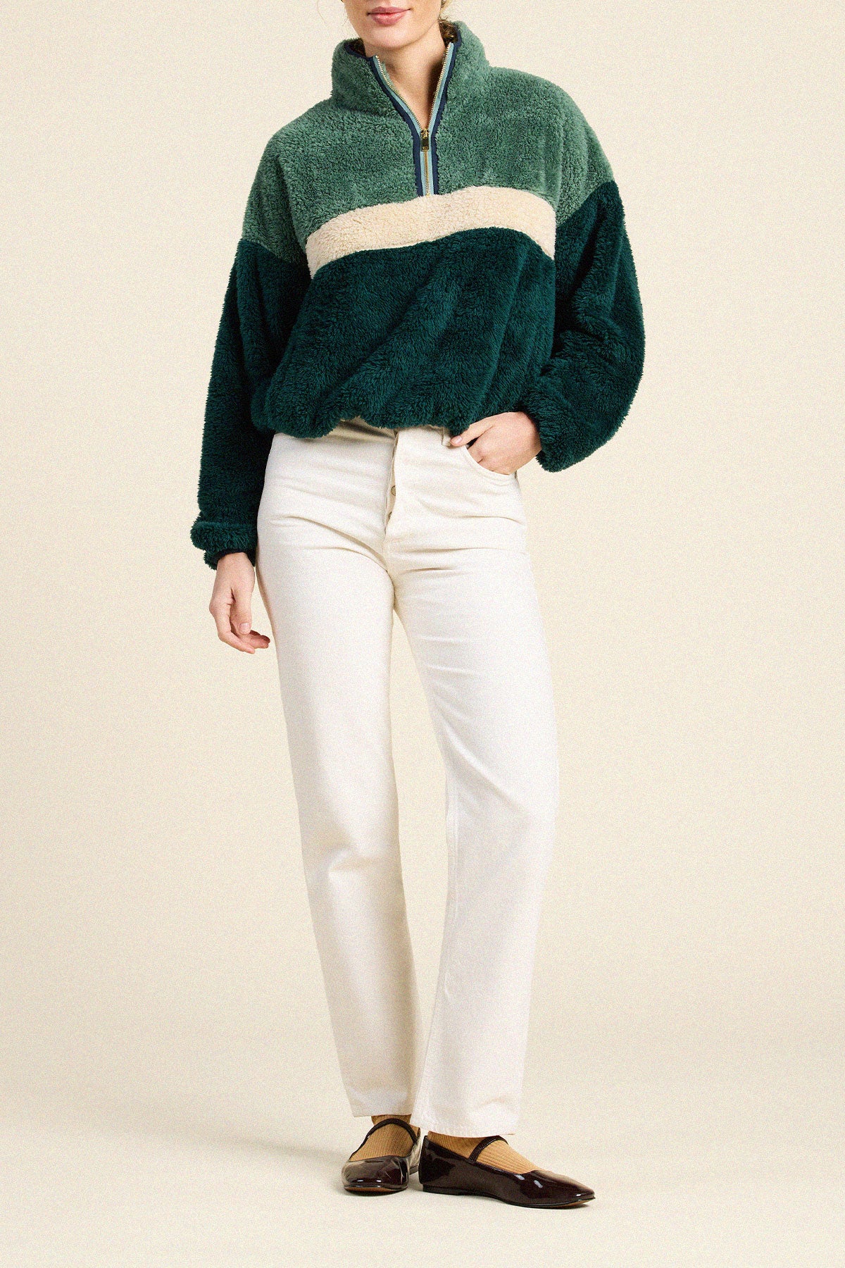 Trovata Casey pullover in Ponderosa, polyester — view 3