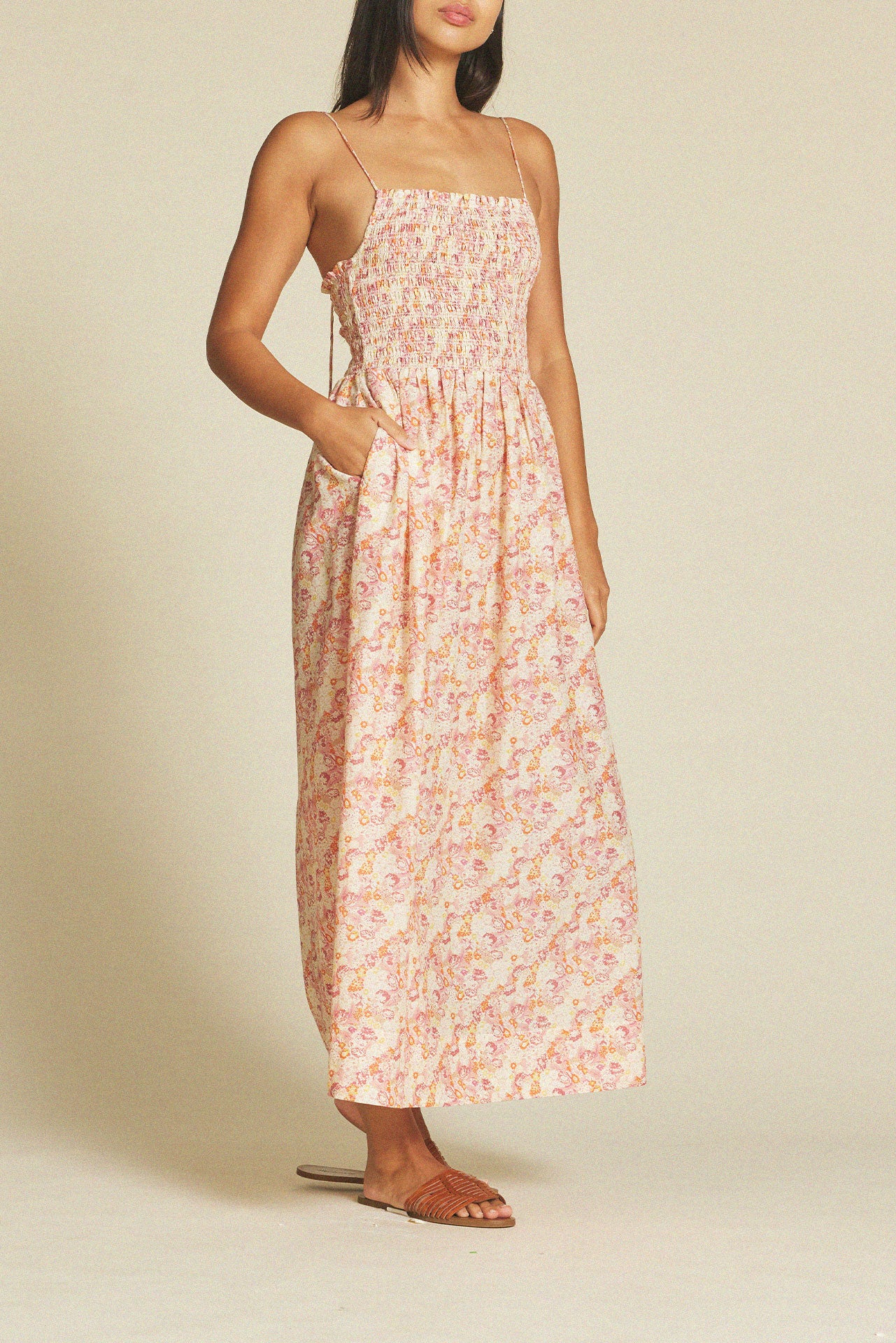 Carmen Dress Pink Currant