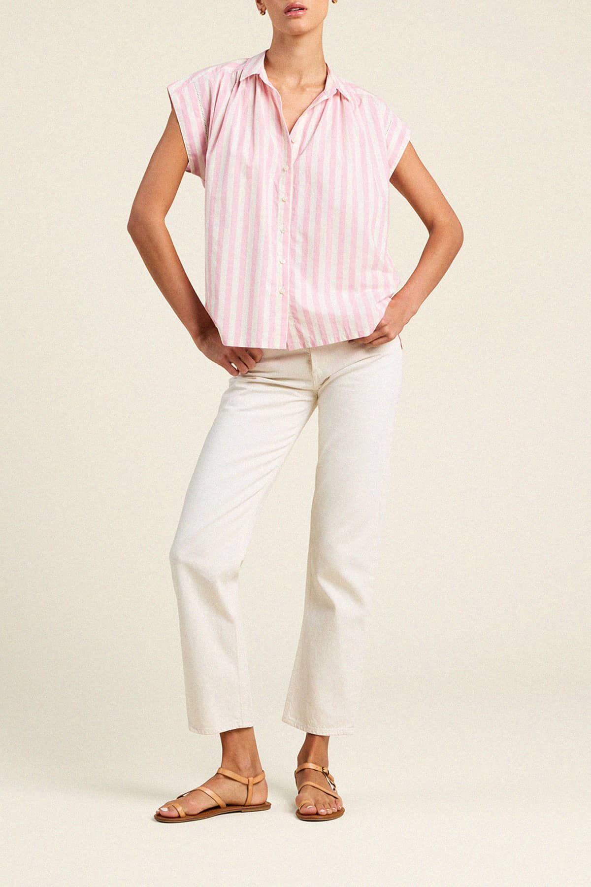 Della Shirt Pink Stripe